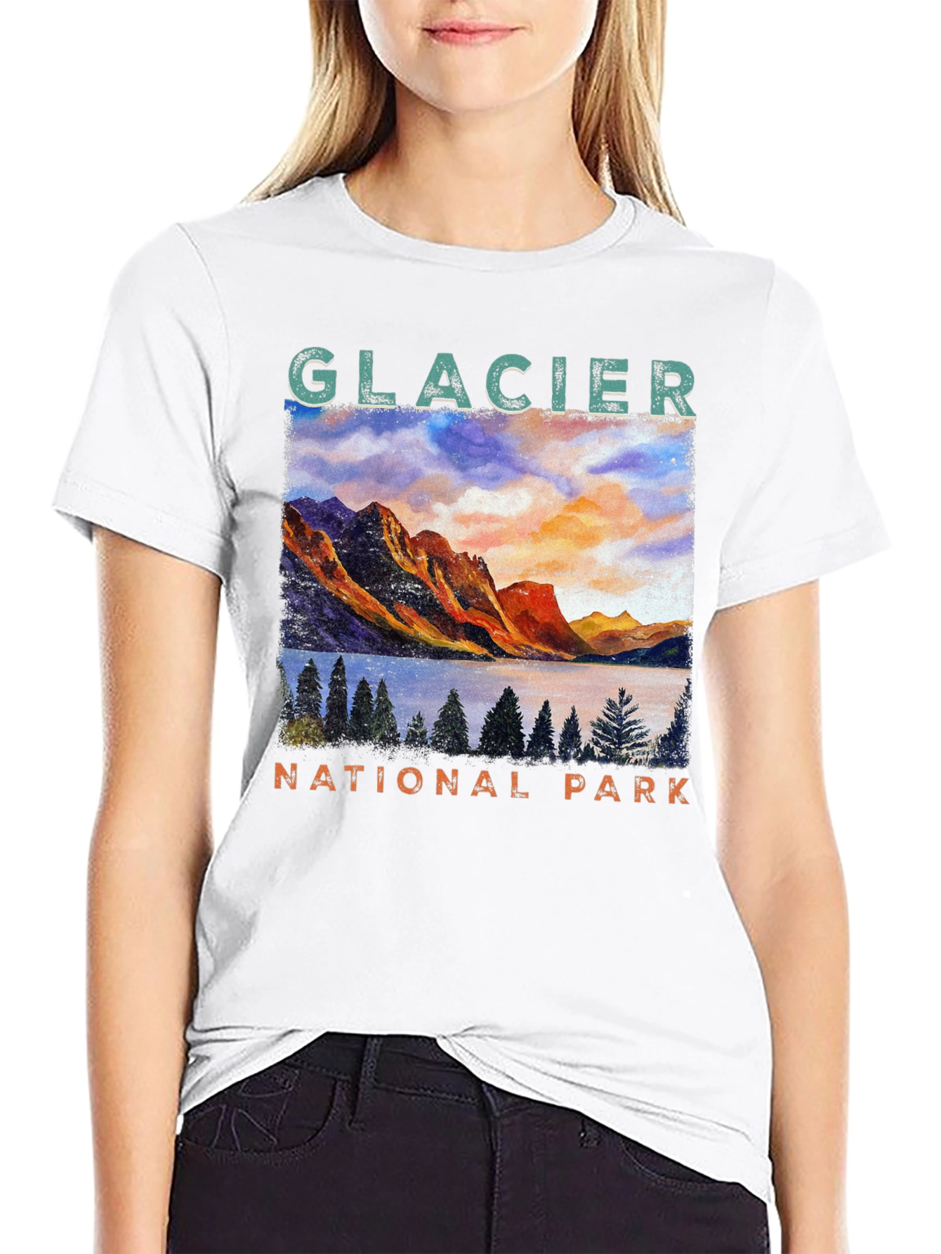 Glacier National Park Graphic T-Shirt