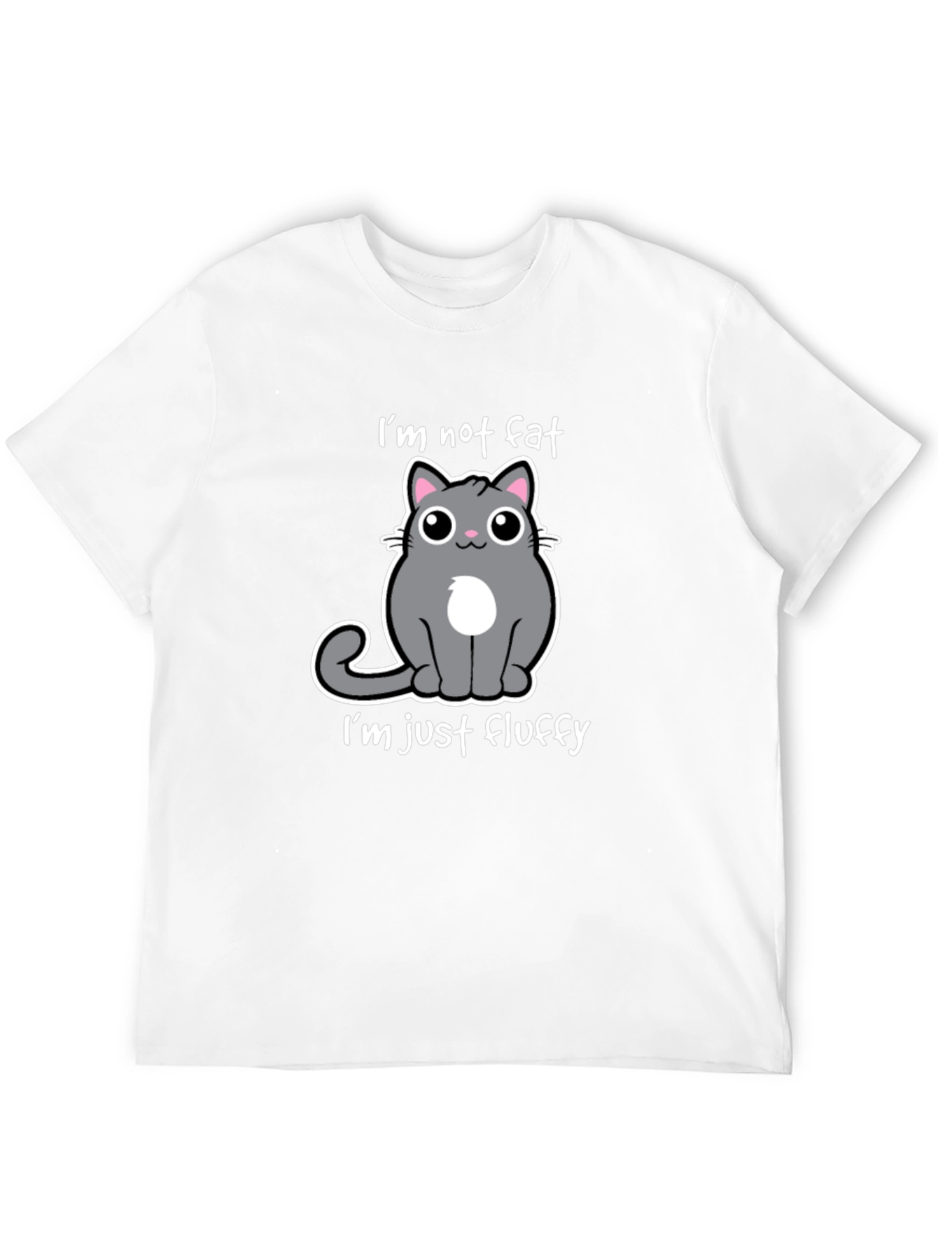 Funny Cat T-Shirt: Im Not Fat Im Fluffy