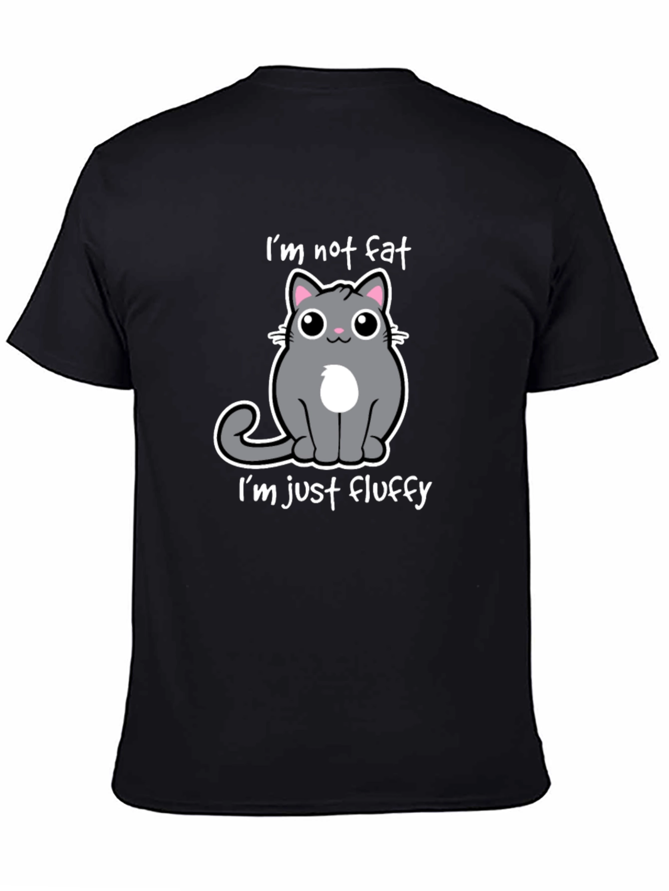 Funny Cat T-Shirt: Im Not Fat Im Fluffy