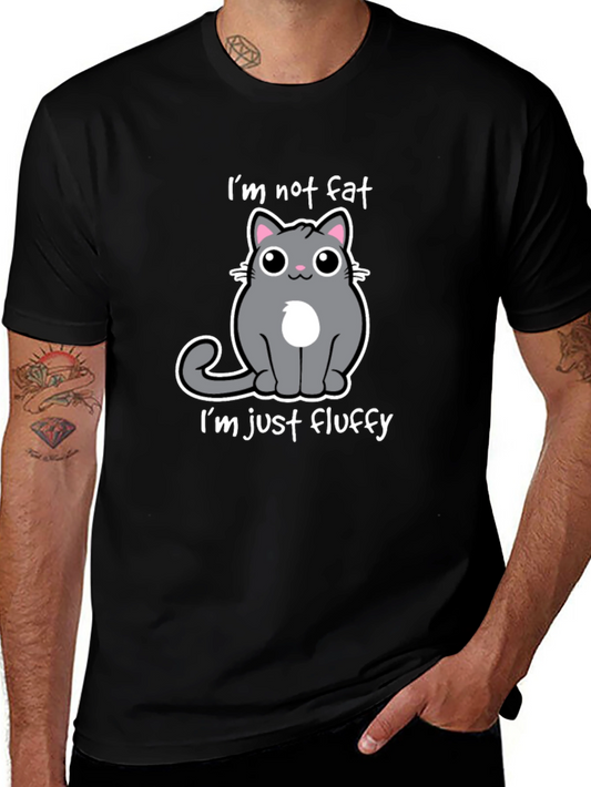 Funny Cat T-Shirt: Im Not Fat Im Fluffy
