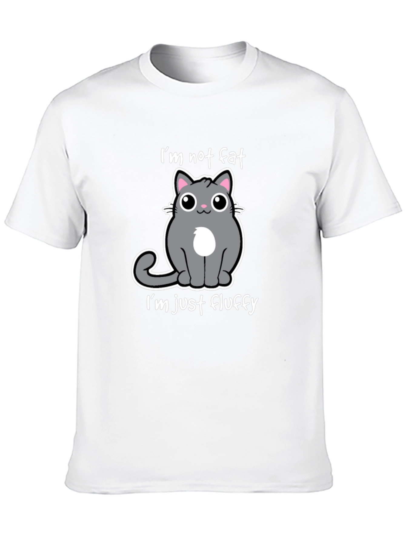 Funny Cat T-Shirt: Im Not Fat Im Fluffy