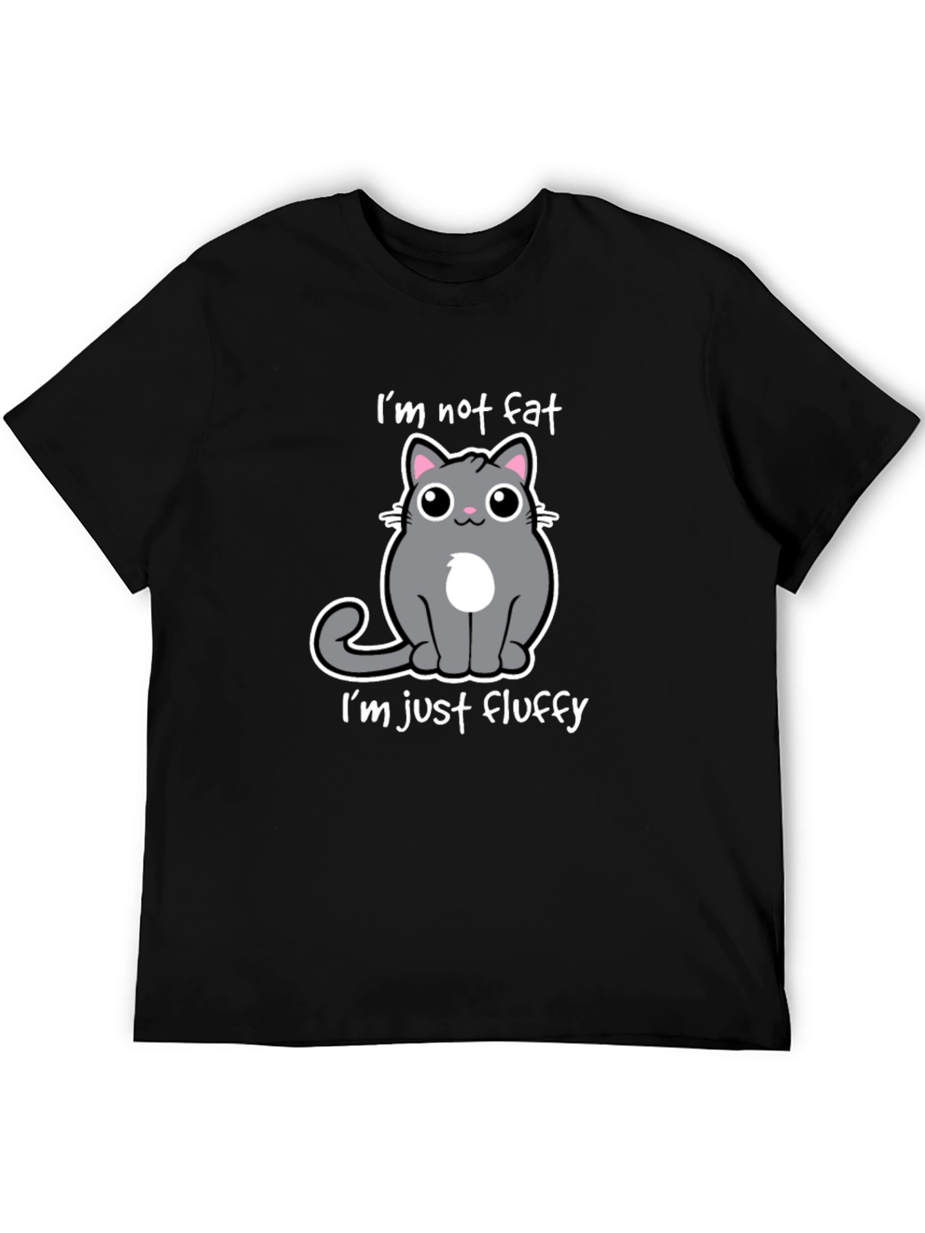 Funny Cat T-Shirt: Im Not Fat Im Fluffy