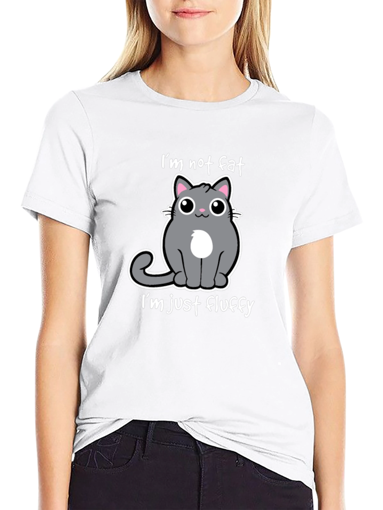 Funny Cat T-Shirt: Im Not Fat Im Fluffy