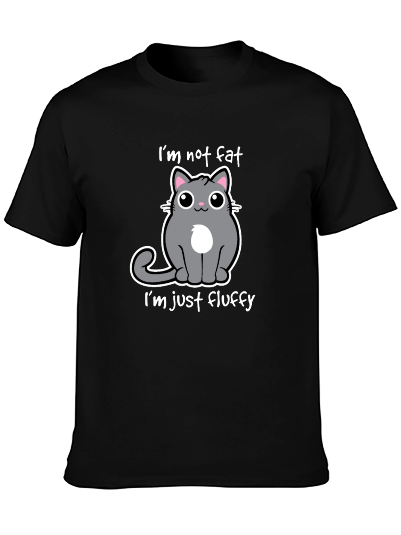 Funny Cat T-Shirt: Im Not Fat Im Fluffy
