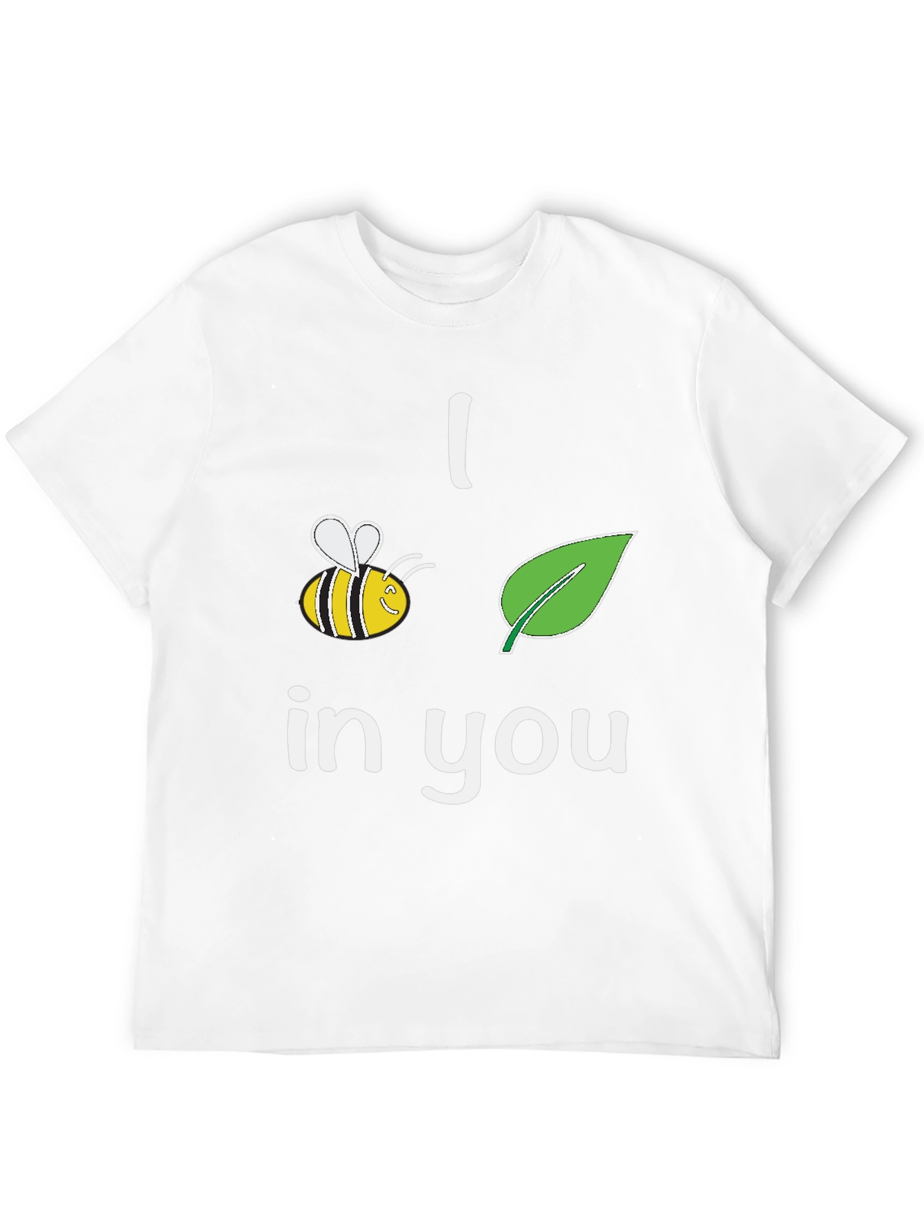 I Bee-Leaf In You T-Shirt Black Crew Neck