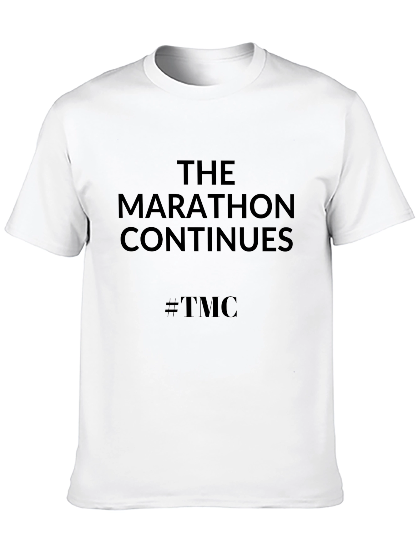 The Marathon Continues #TMC Black Tee