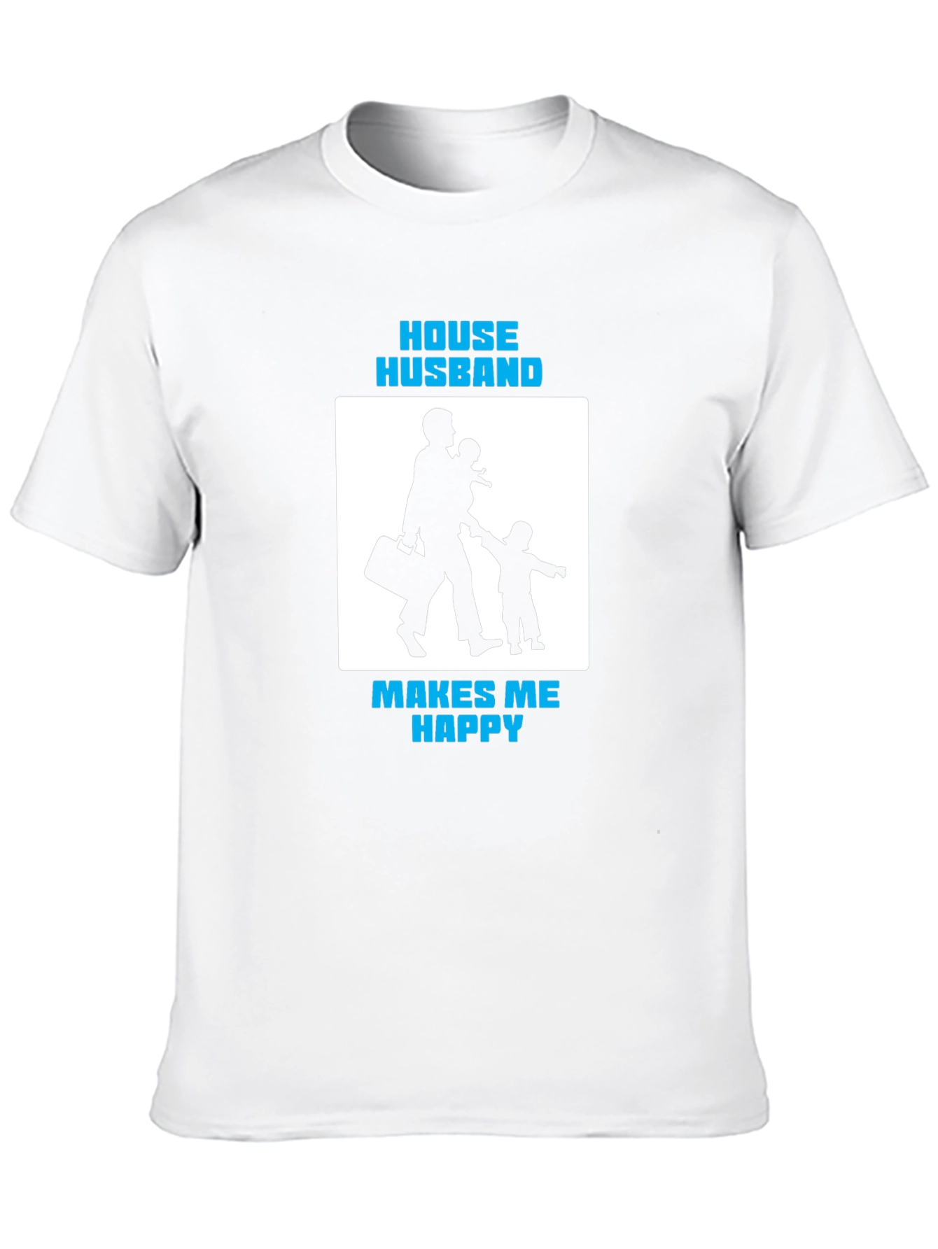 House Husband Makes Me Happy Black T-Shirt