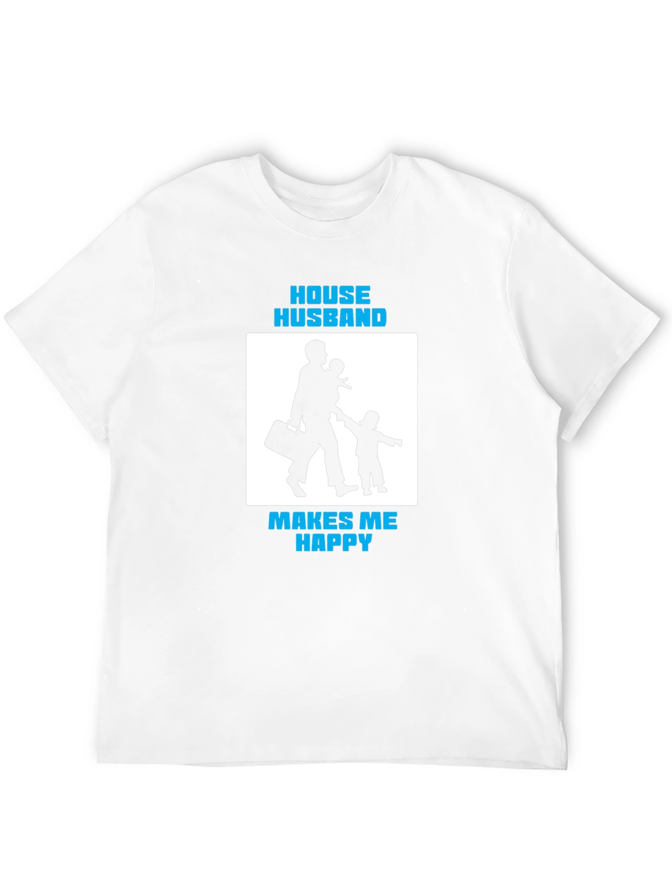 House Husband Makes Me Happy Black T-Shirt