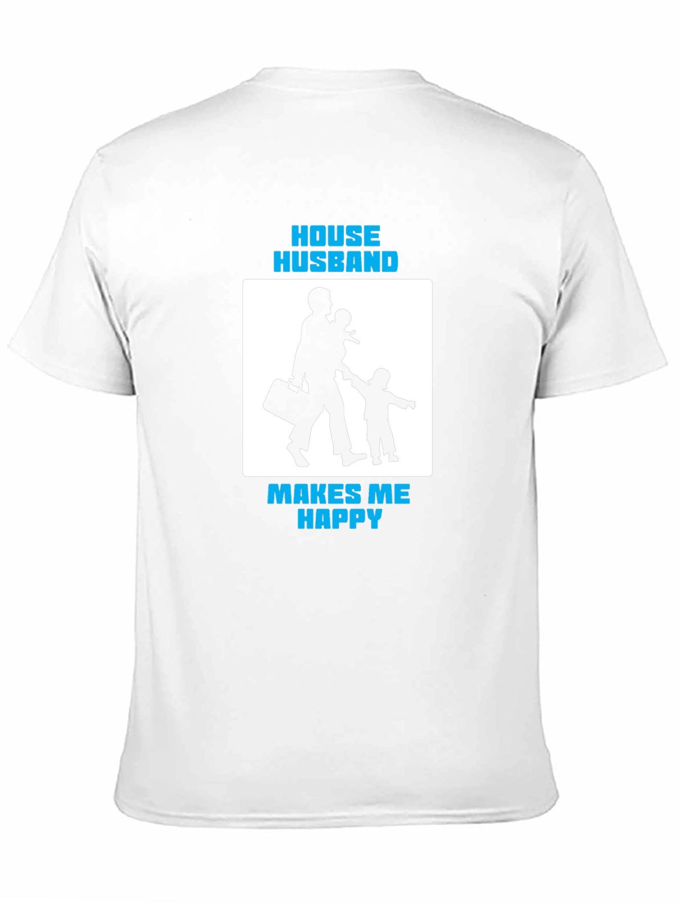 House Husband Makes Me Happy Black T-Shirt