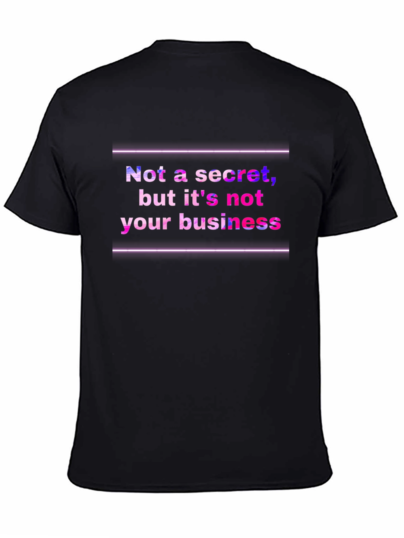 Funny Graphic Tee: Not a Secret Not Your Business