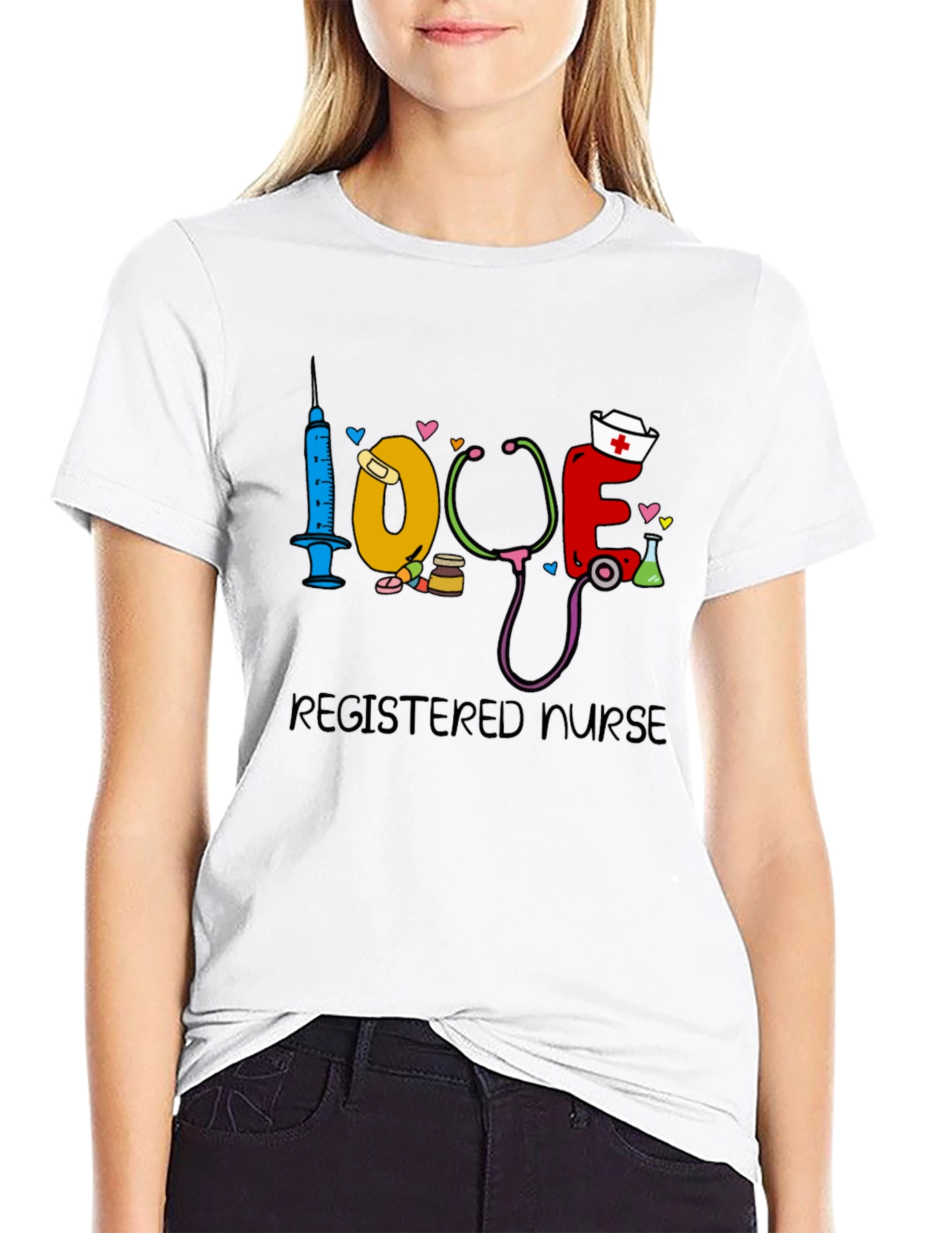 Registered Nurse Love Graphic T-Shirt