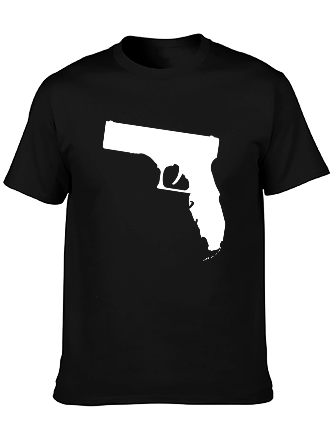 Gun-Shaped State Outline Tee