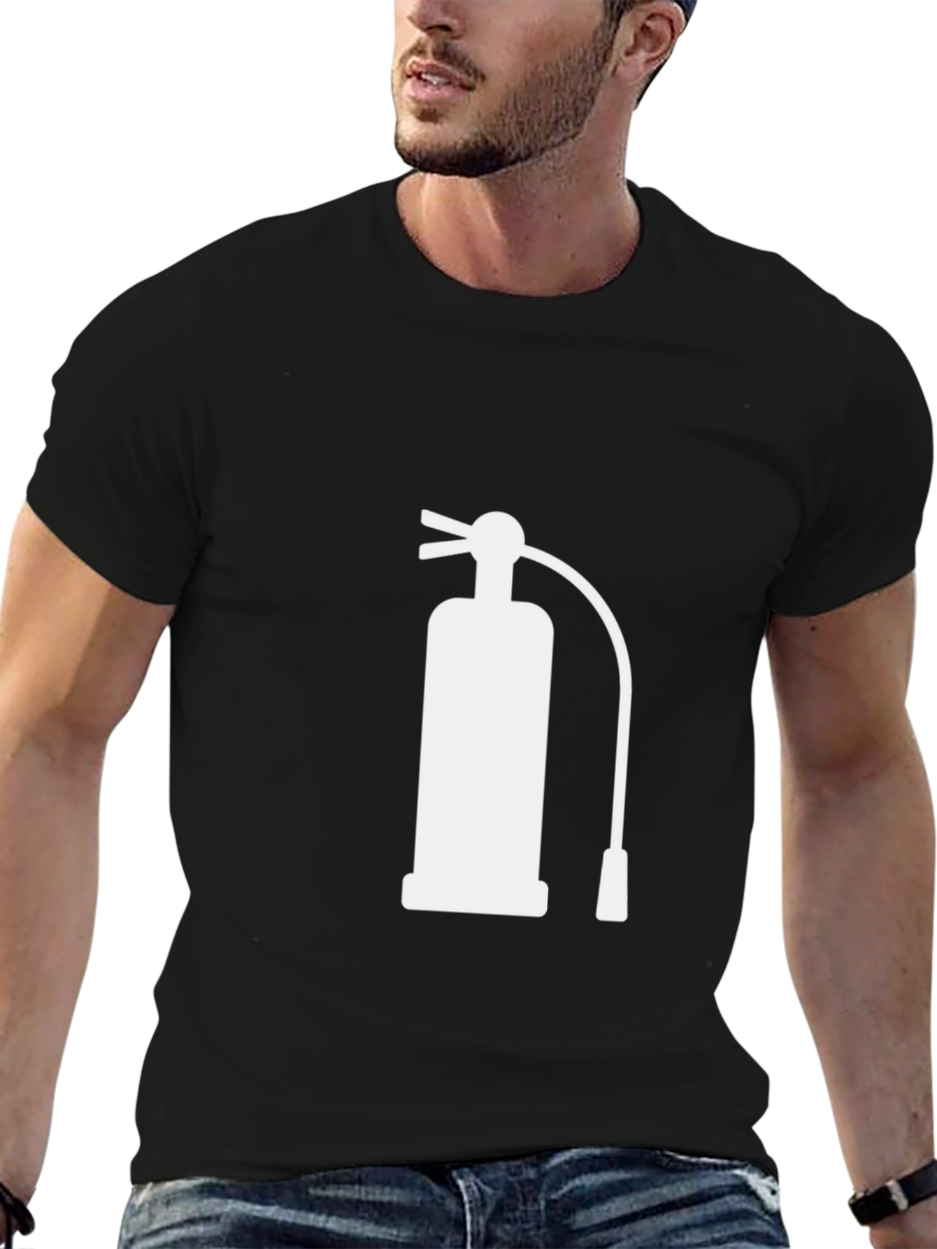 Fire Extinguisher Graphic Tee - Black