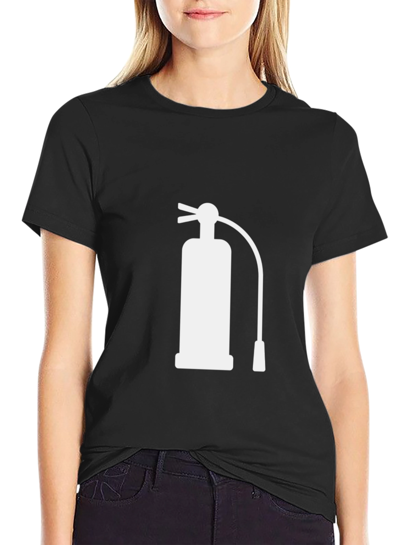 Fire Extinguisher Graphic Tee - Black
