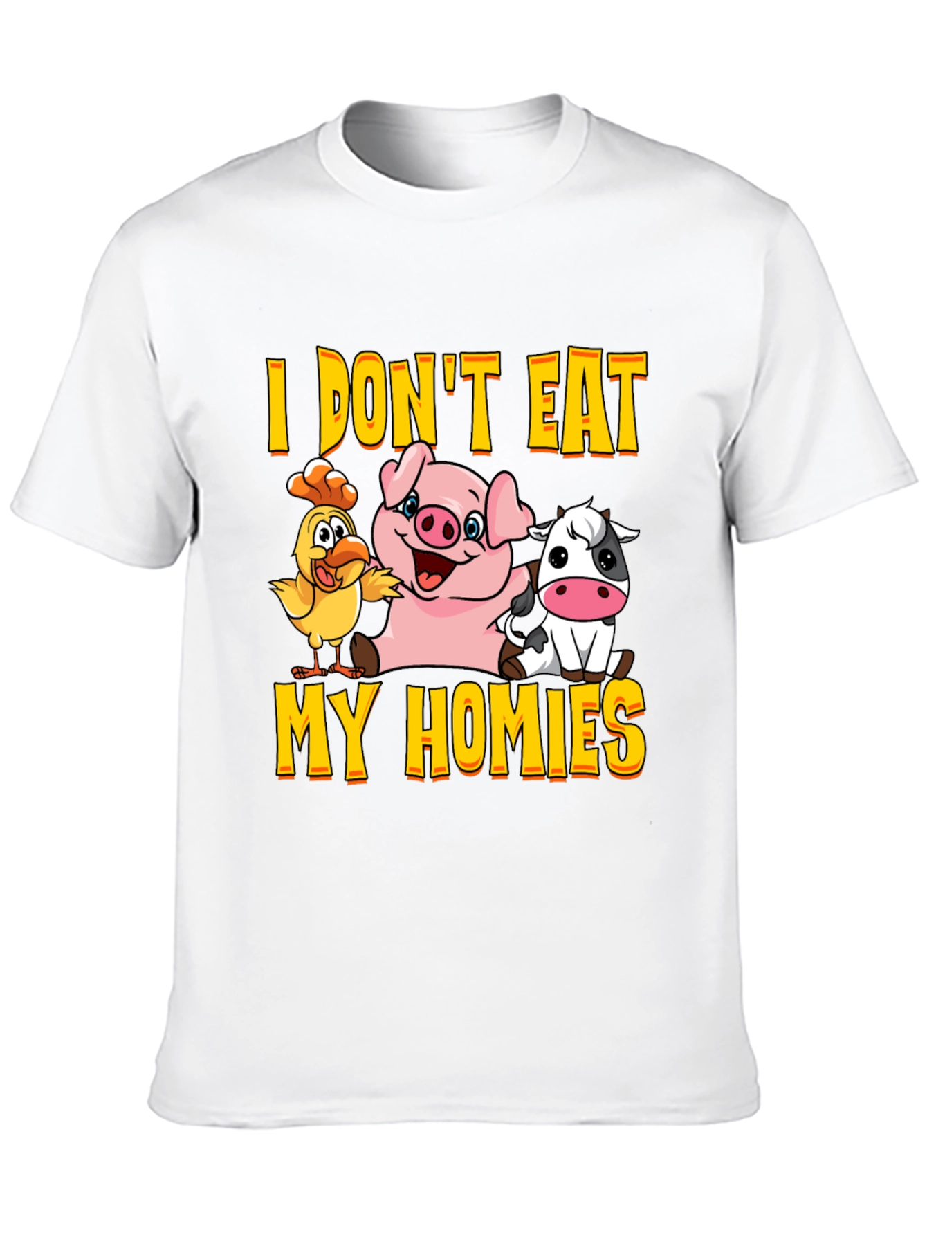 Vegan Graphic Tee - I Dont Eat My Homies