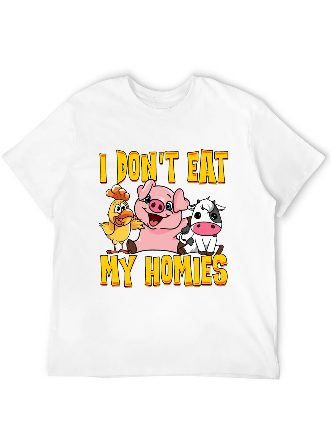 Vegan Graphic Tee - I Dont Eat My Homies