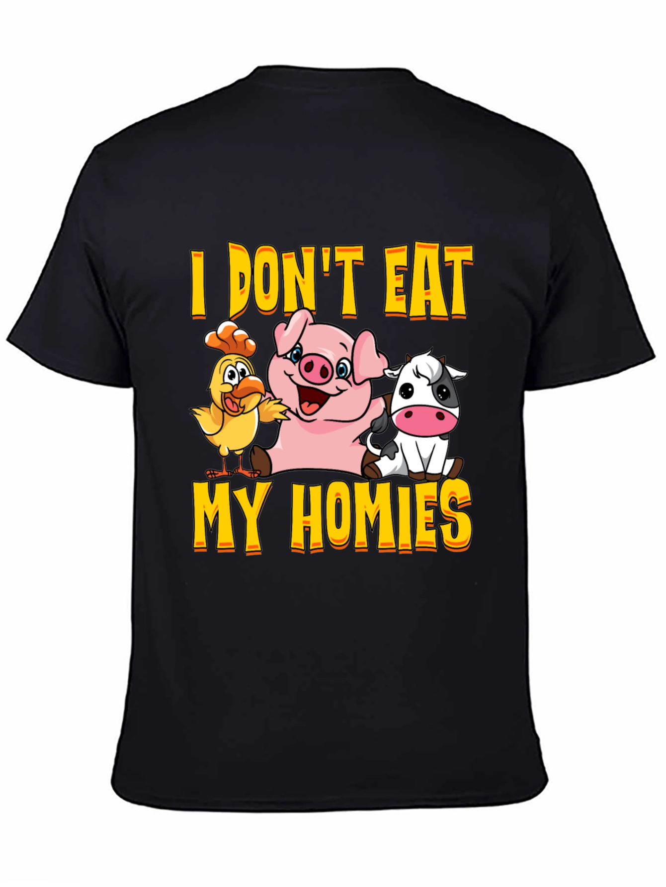 Vegan Graphic Tee - I Dont Eat My Homies