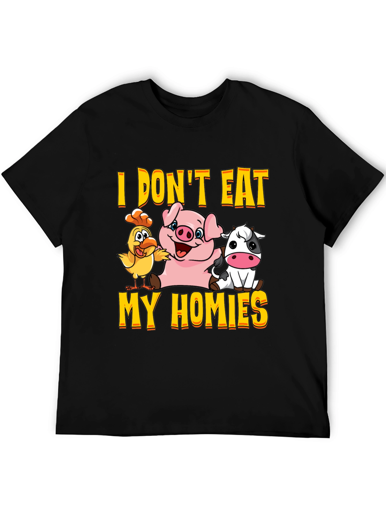 Vegan Graphic Tee - I Dont Eat My Homies