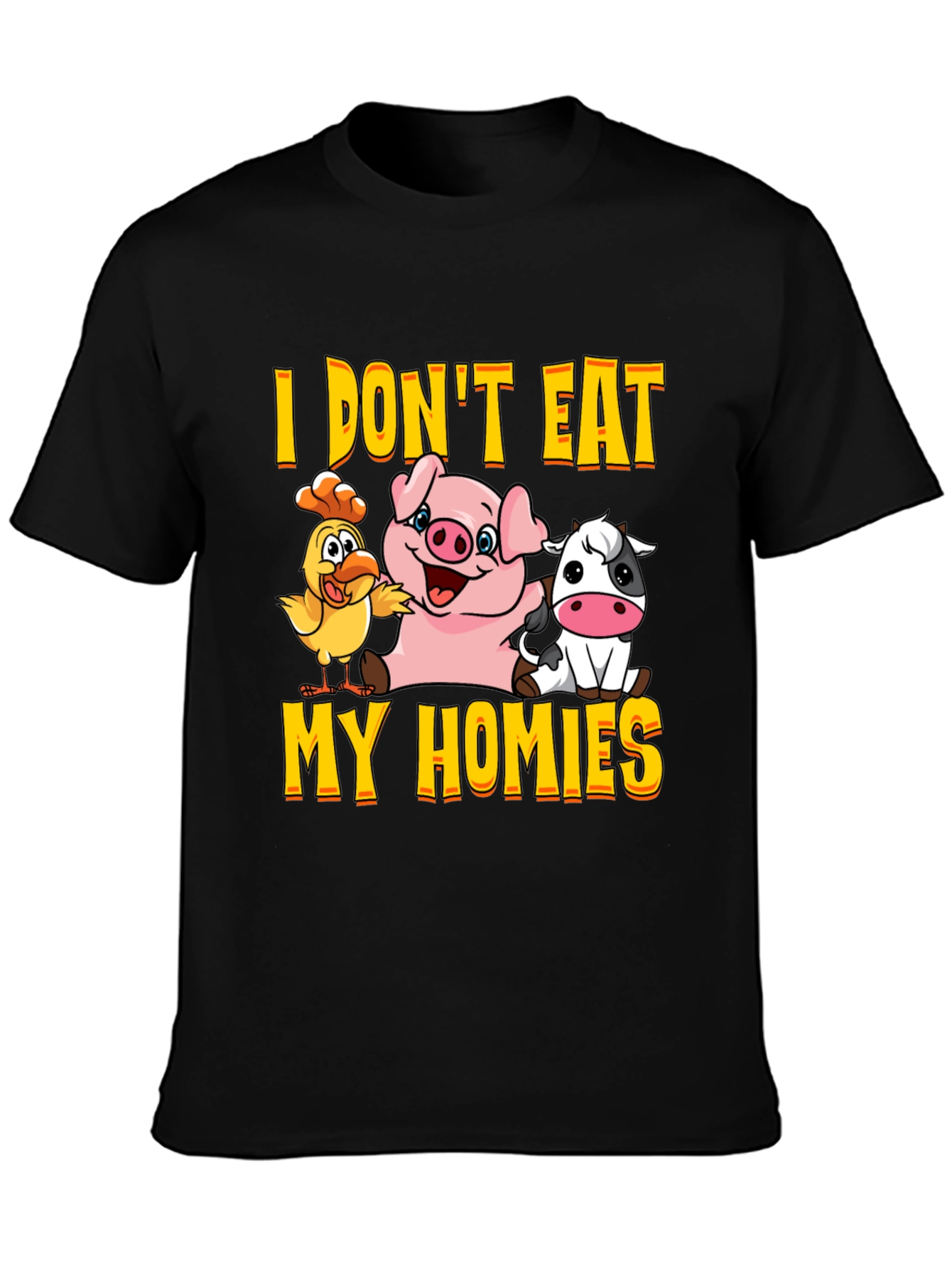 Vegan Graphic Tee - I Dont Eat My Homies