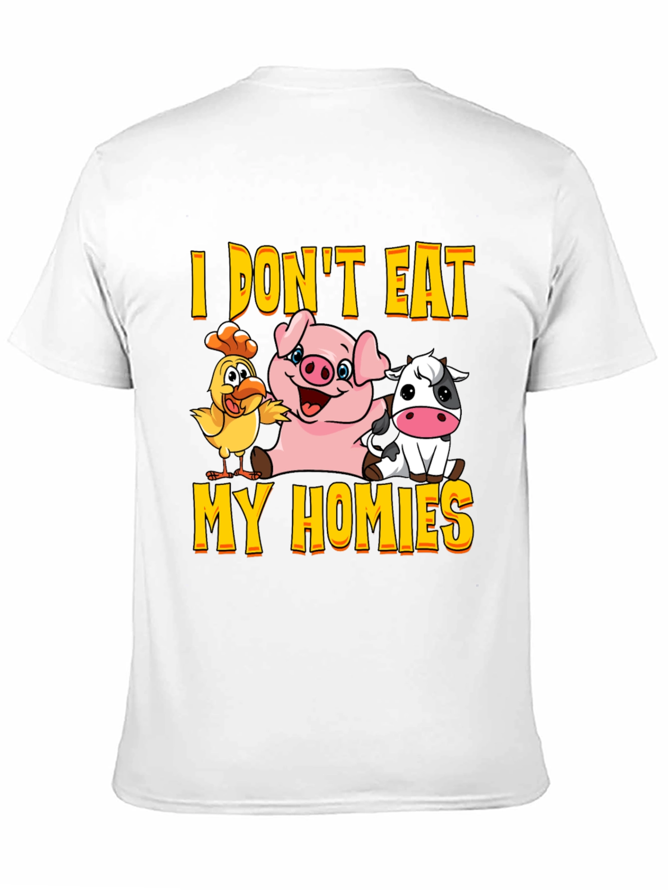 Vegan Graphic Tee - I Dont Eat My Homies