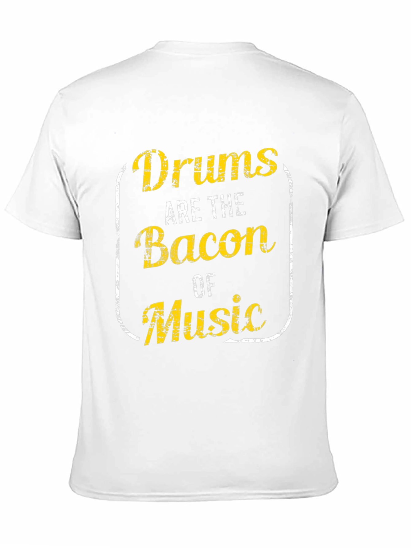 Drums Are The Bacon Of Music Black T-Shirt