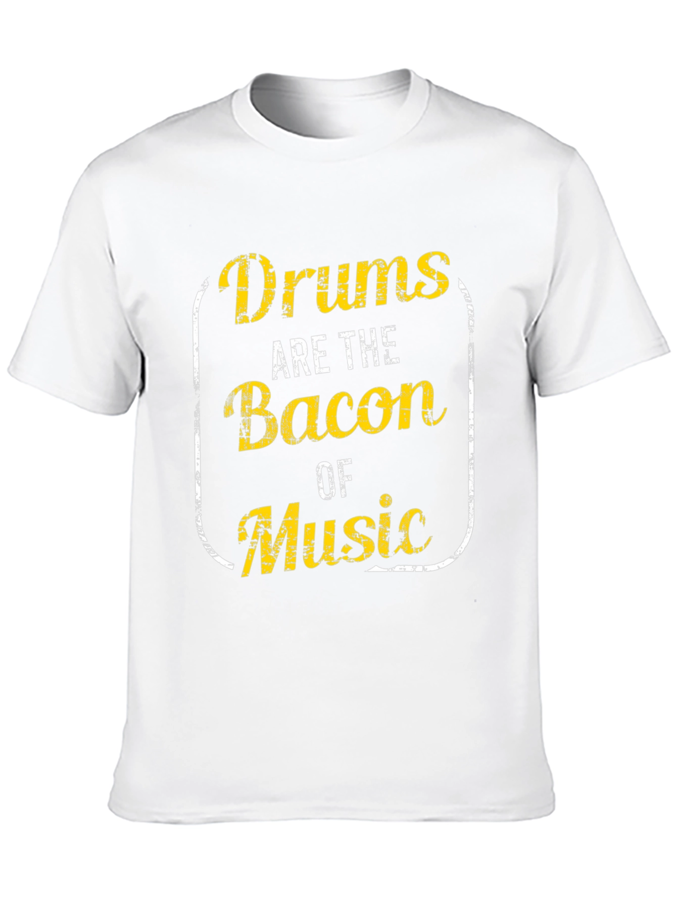 Drums Are The Bacon Of Music Black T-Shirt