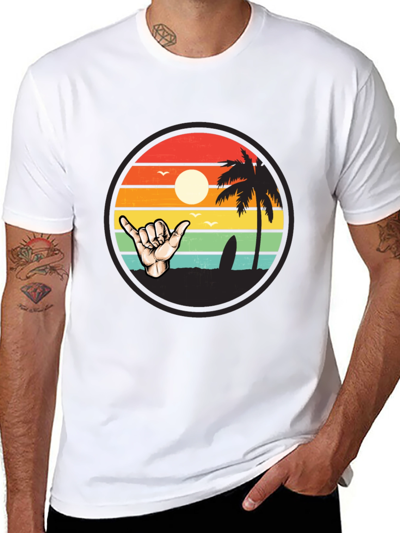 Surf Shaka Graphic Tee - Island Vibes
