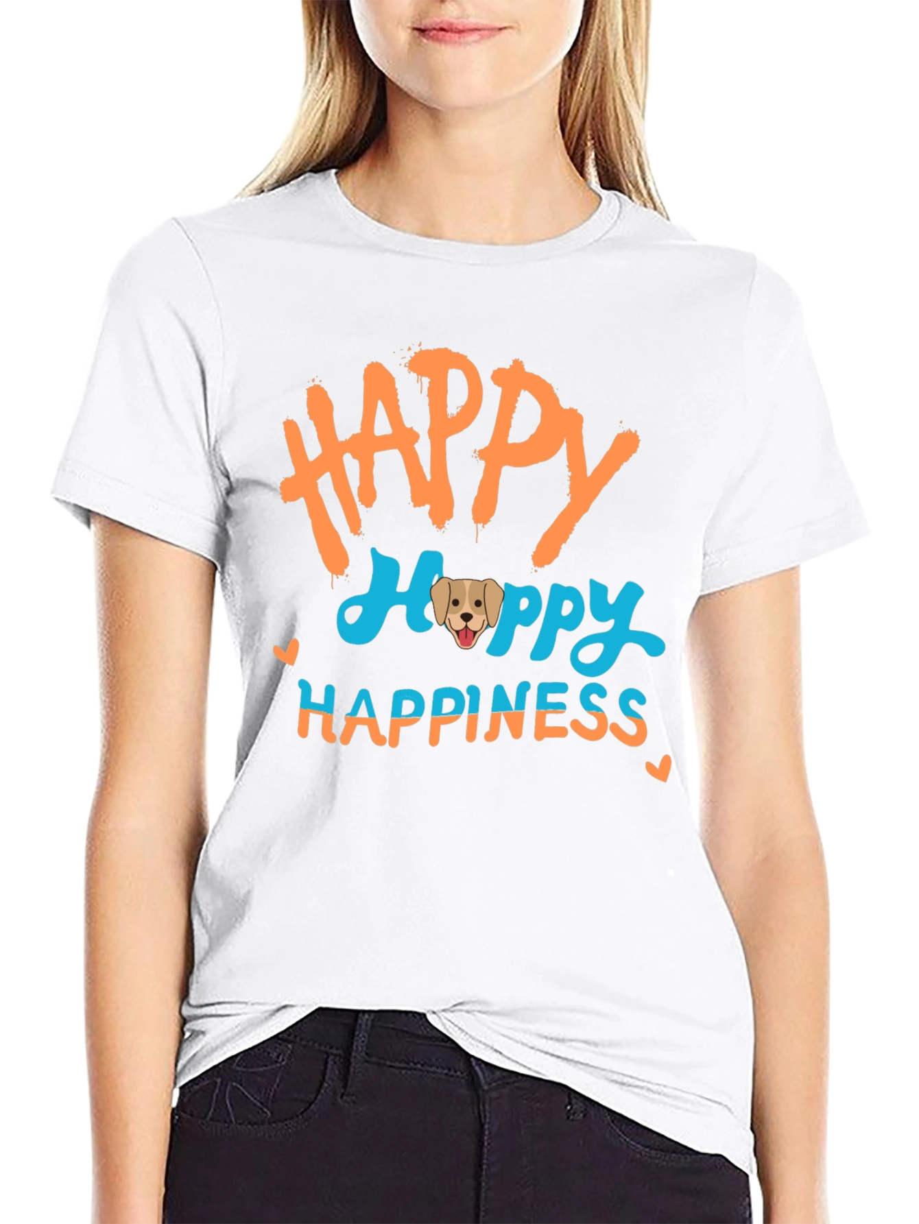 Happy Hoppy Happiness Graphic T-Shirt