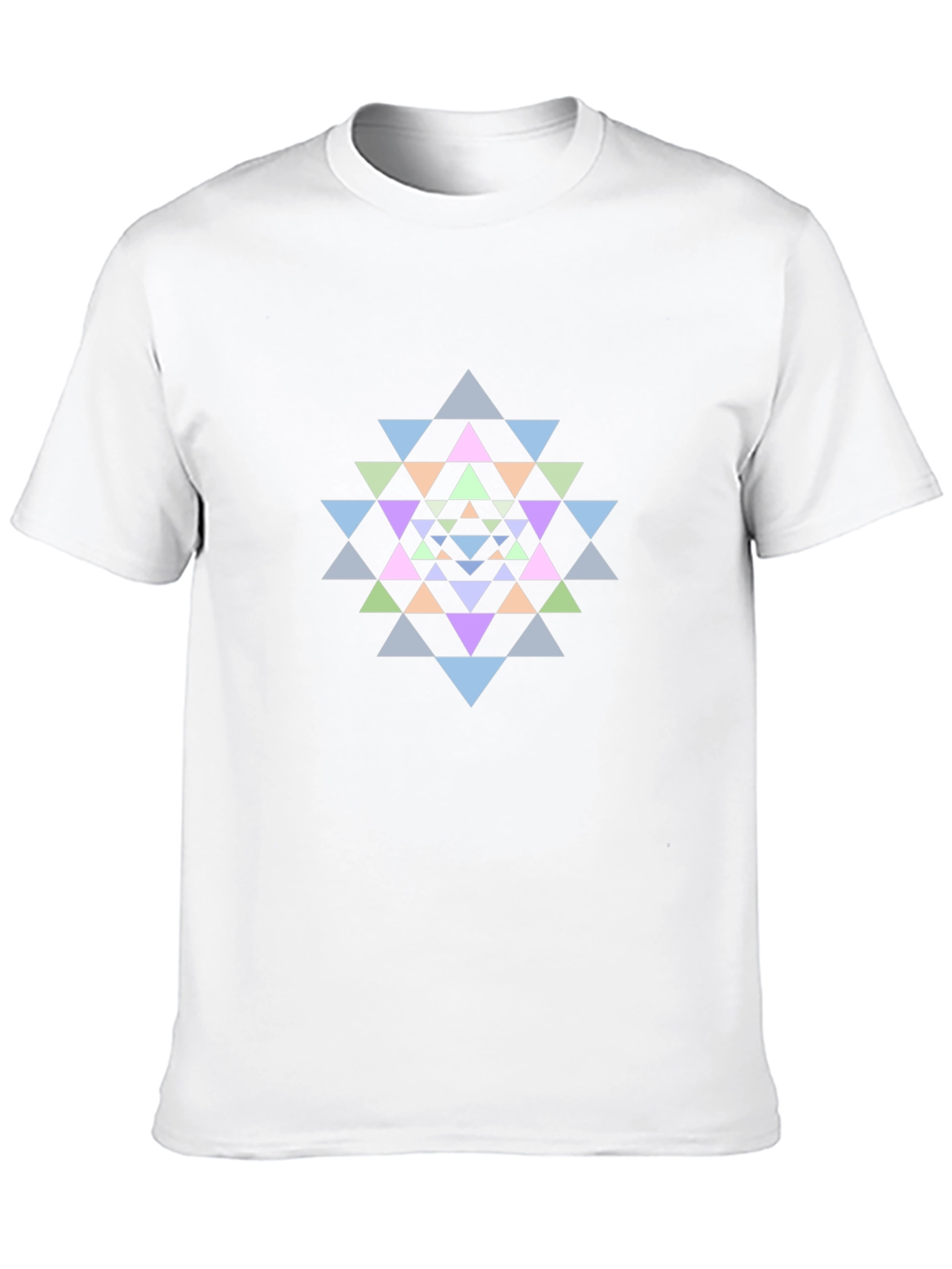 Geometric Mandala Graphic Tee - Black Cotton T-Shirt