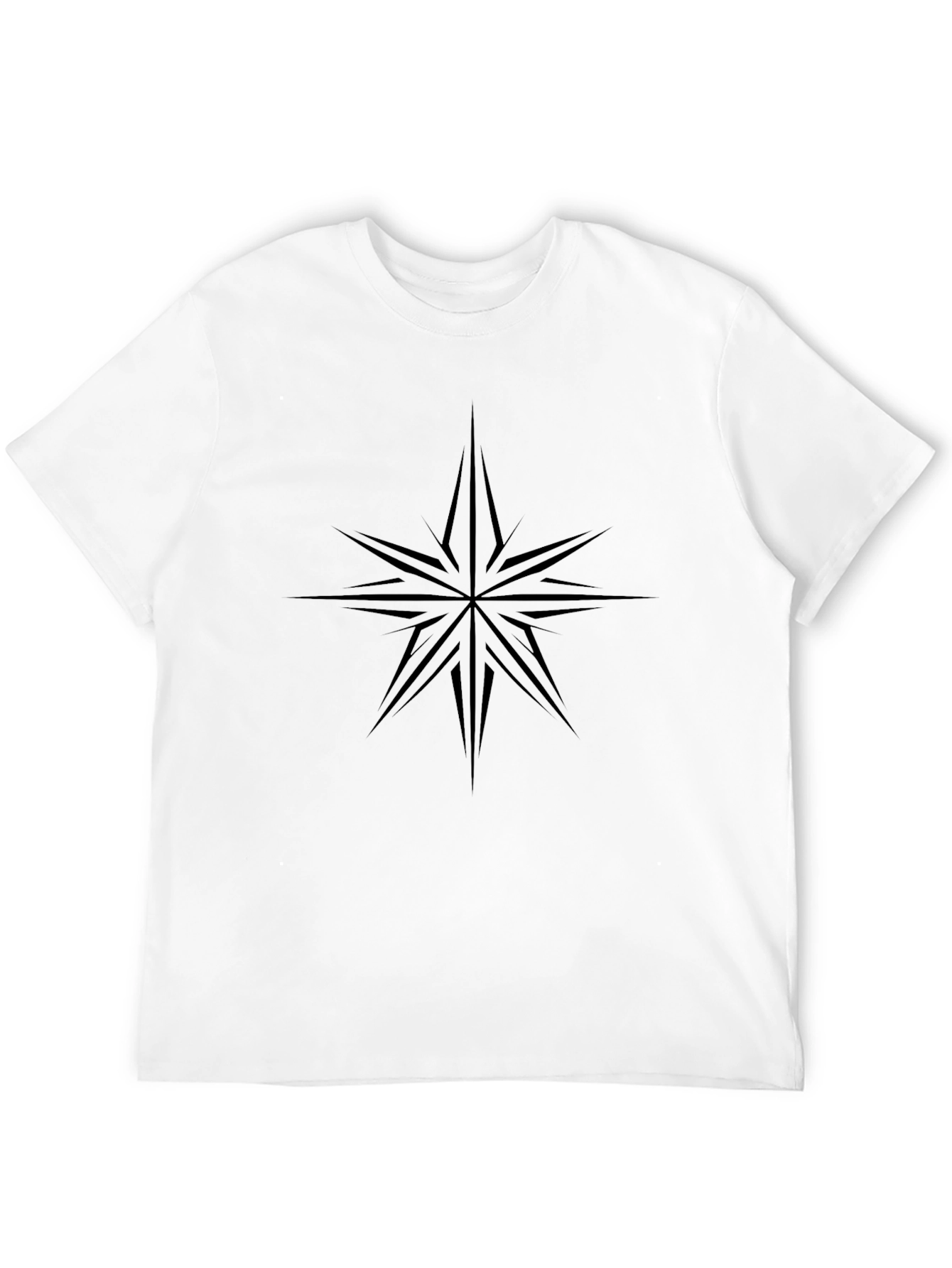 Star Compass Graphic Black T-Shirt