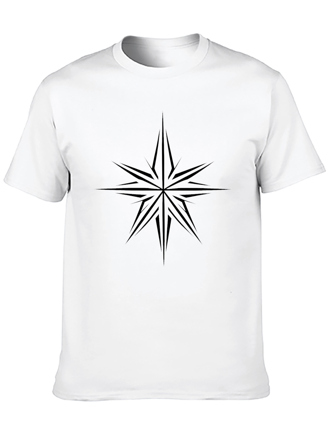 Star Compass Graphic Black T-Shirt
