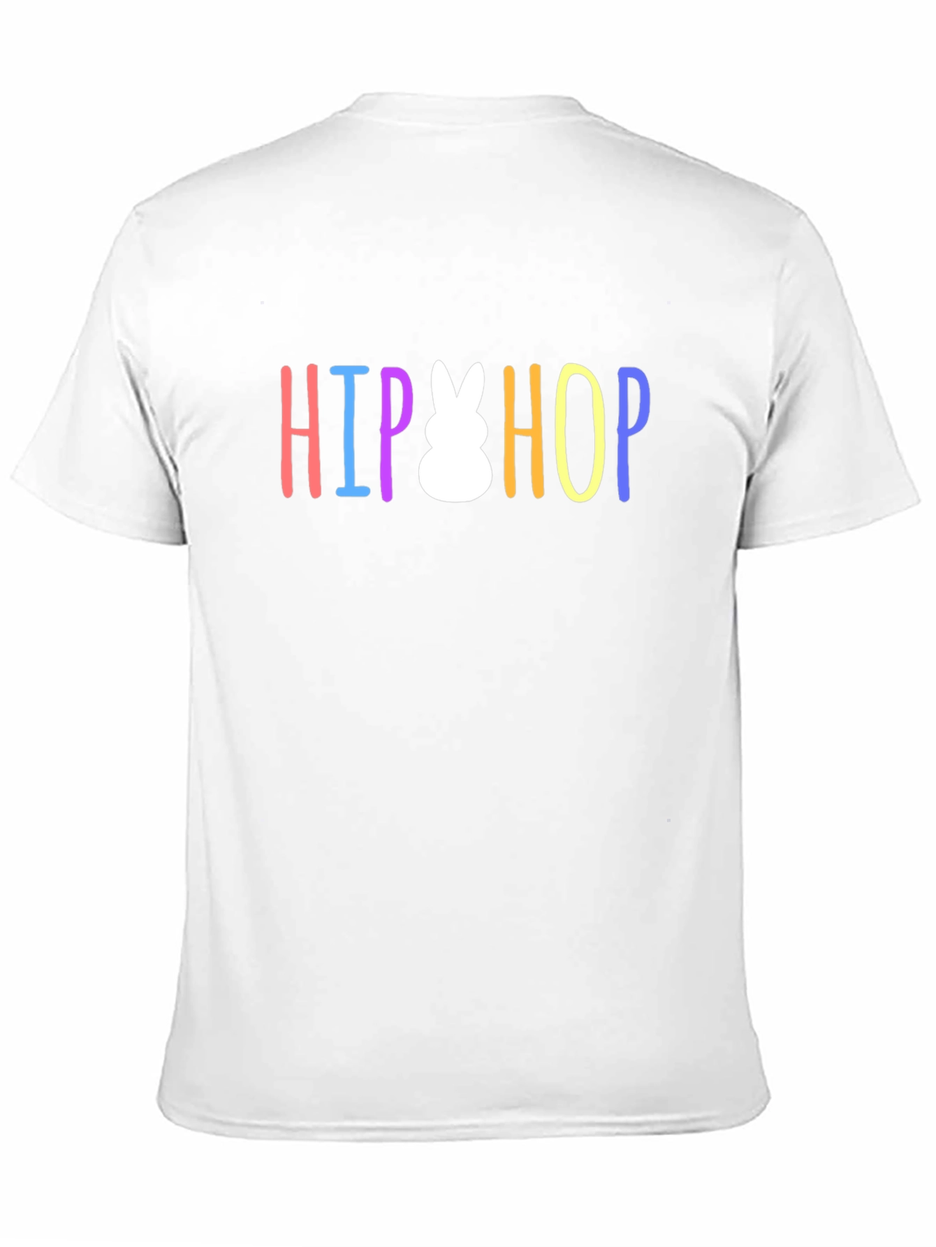 Hip Hop Easter Bunny Graphic T-Shirt - Black