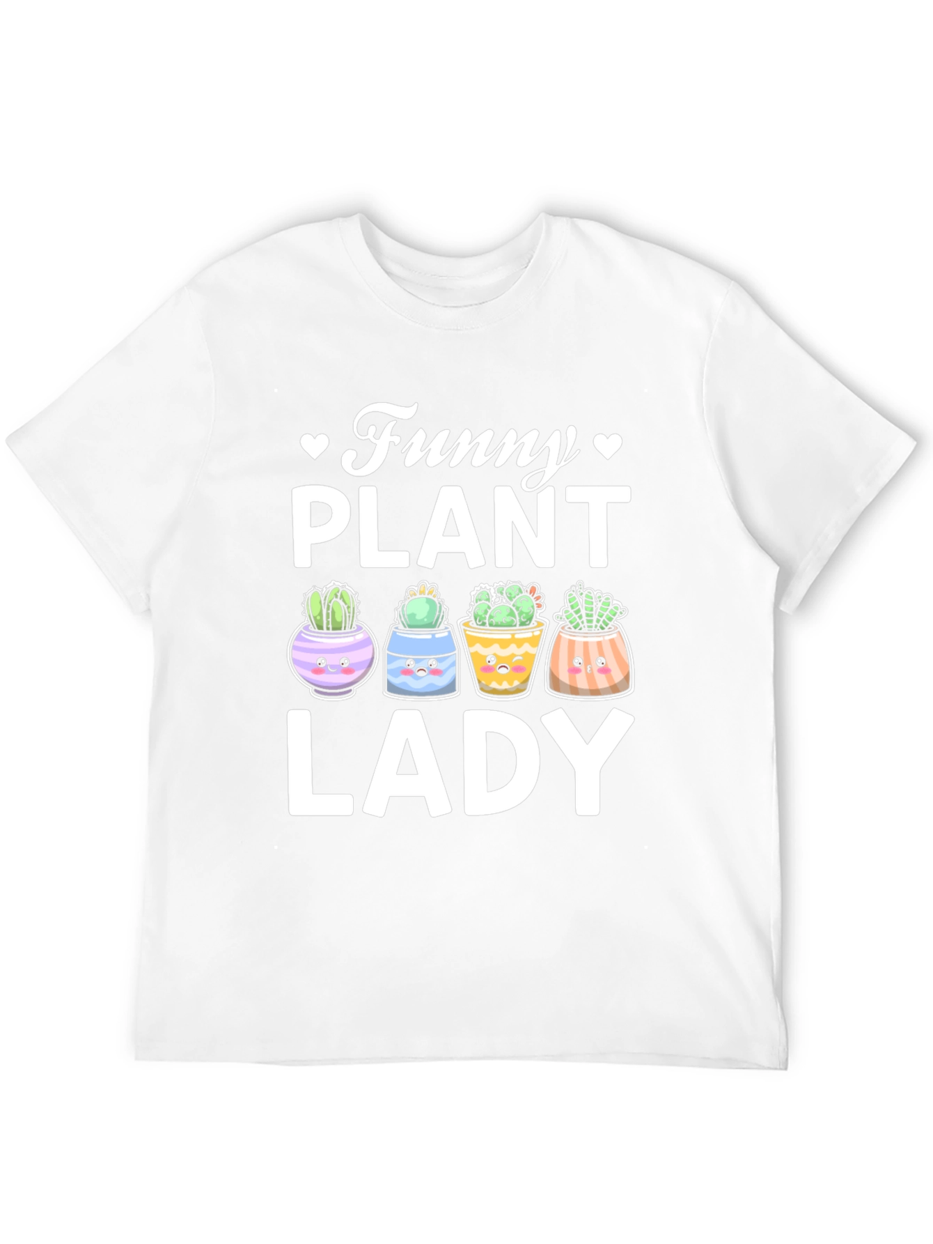 Funny Plant Lady T-Shirt - Cute Cactus Graphic Tee