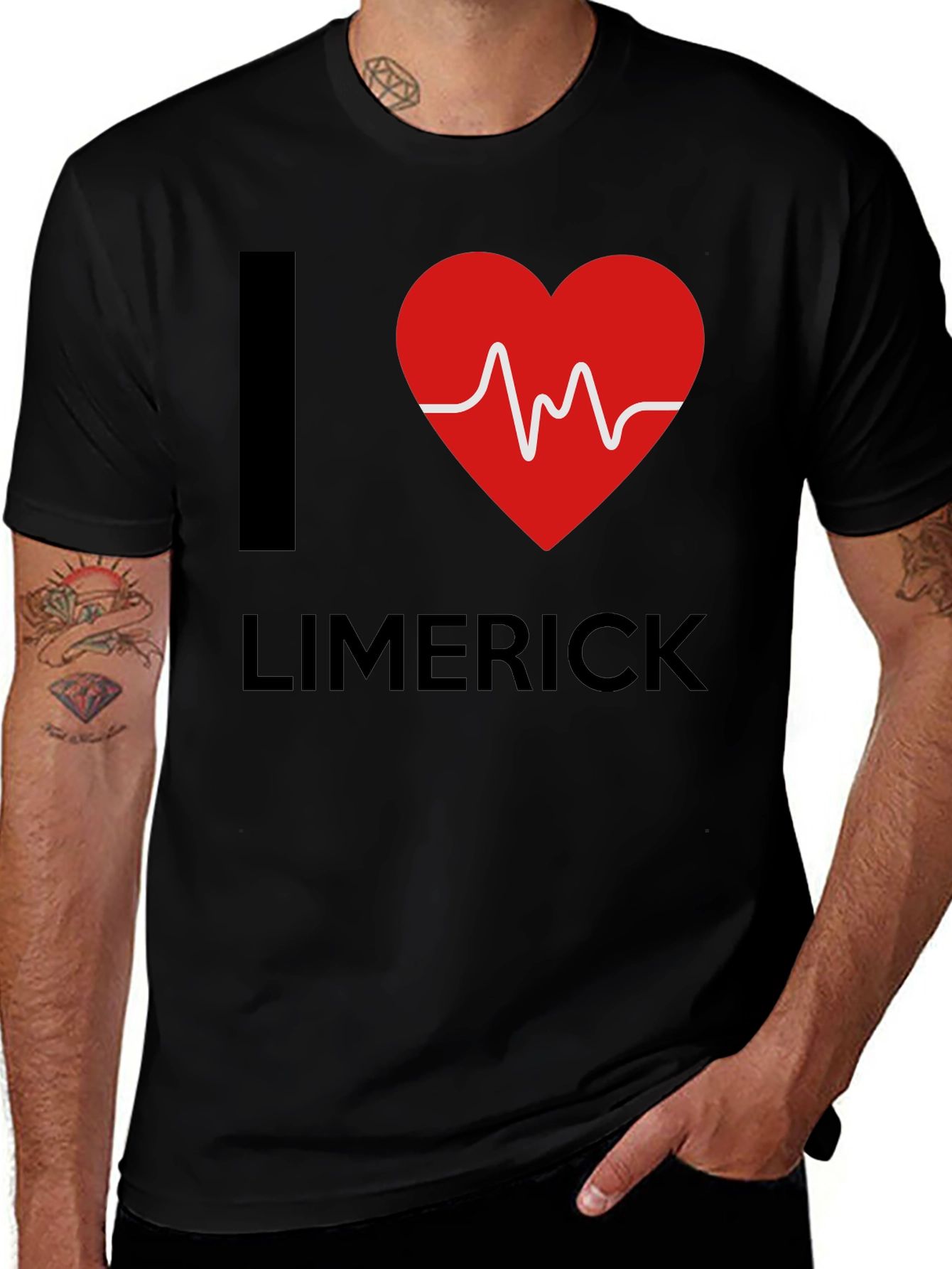I Heart Limerick Black T-Shirt