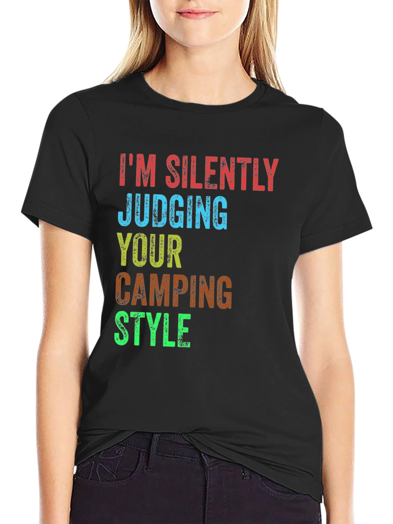 Camping Style Judging T-Shirt - Silently Judging