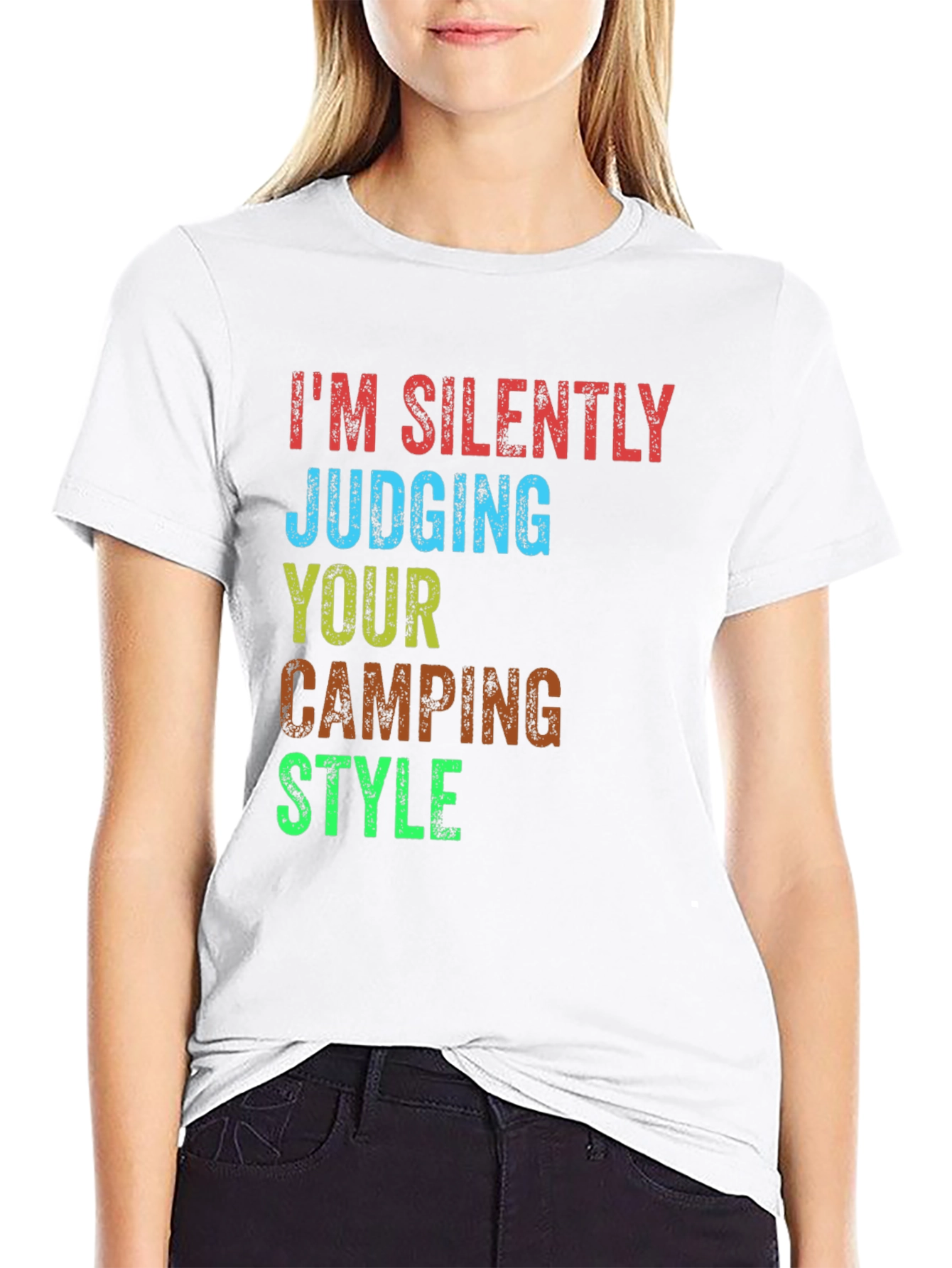 Camping Style Judging T-Shirt - Silently Judging