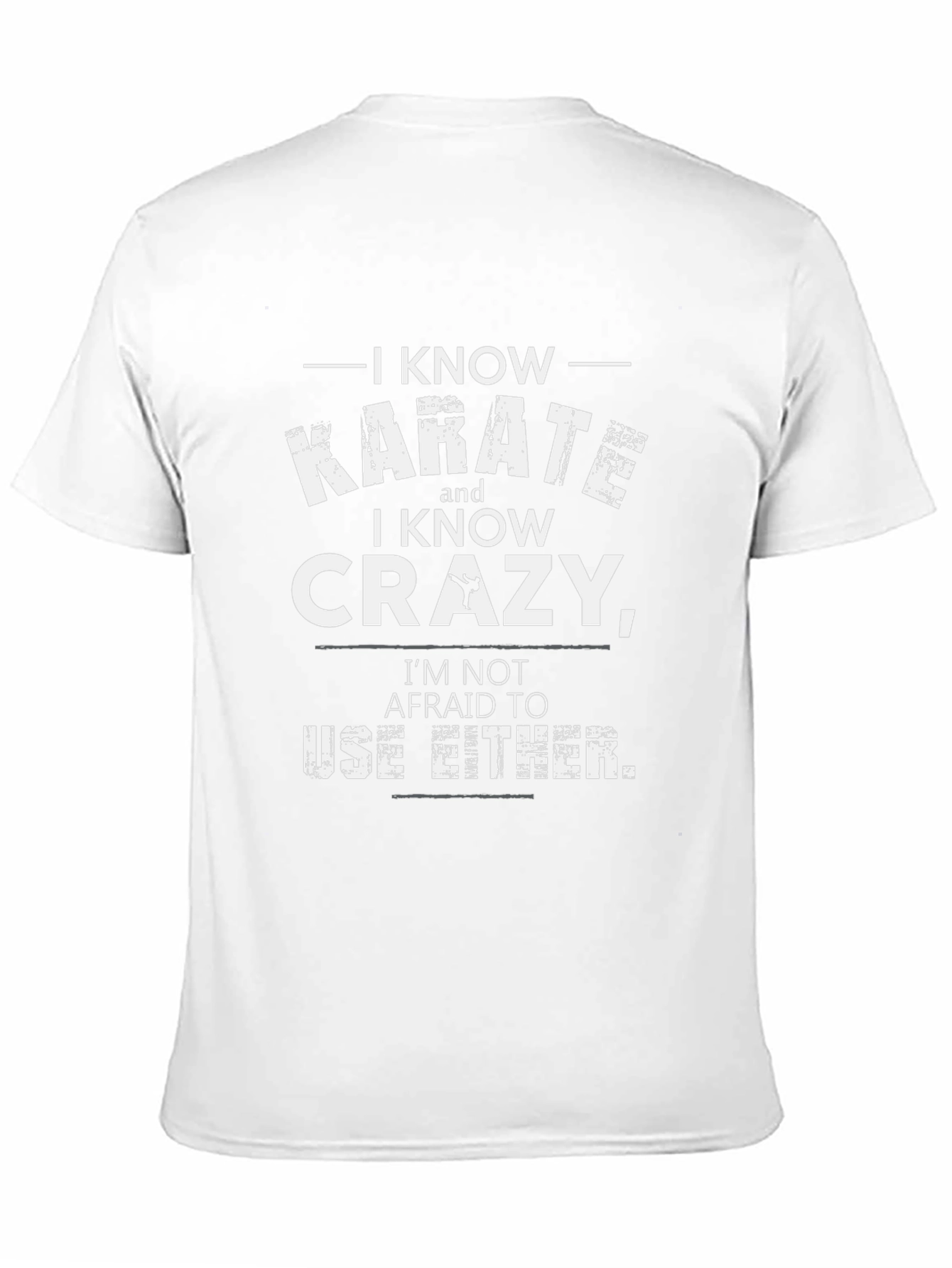 Karate and Crazy Graphic T-Shirt