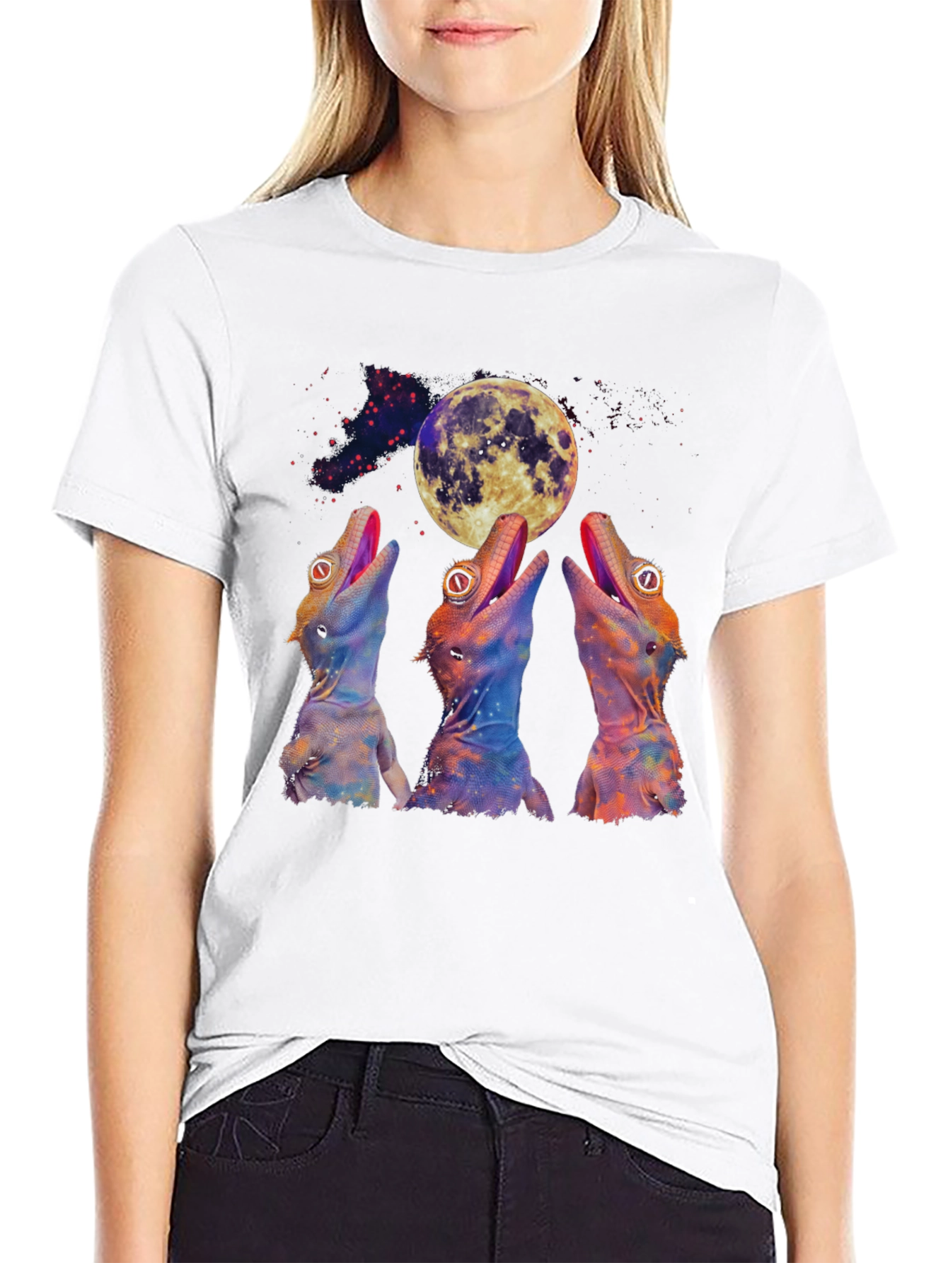 Howling Lizards Moon T-Shirt