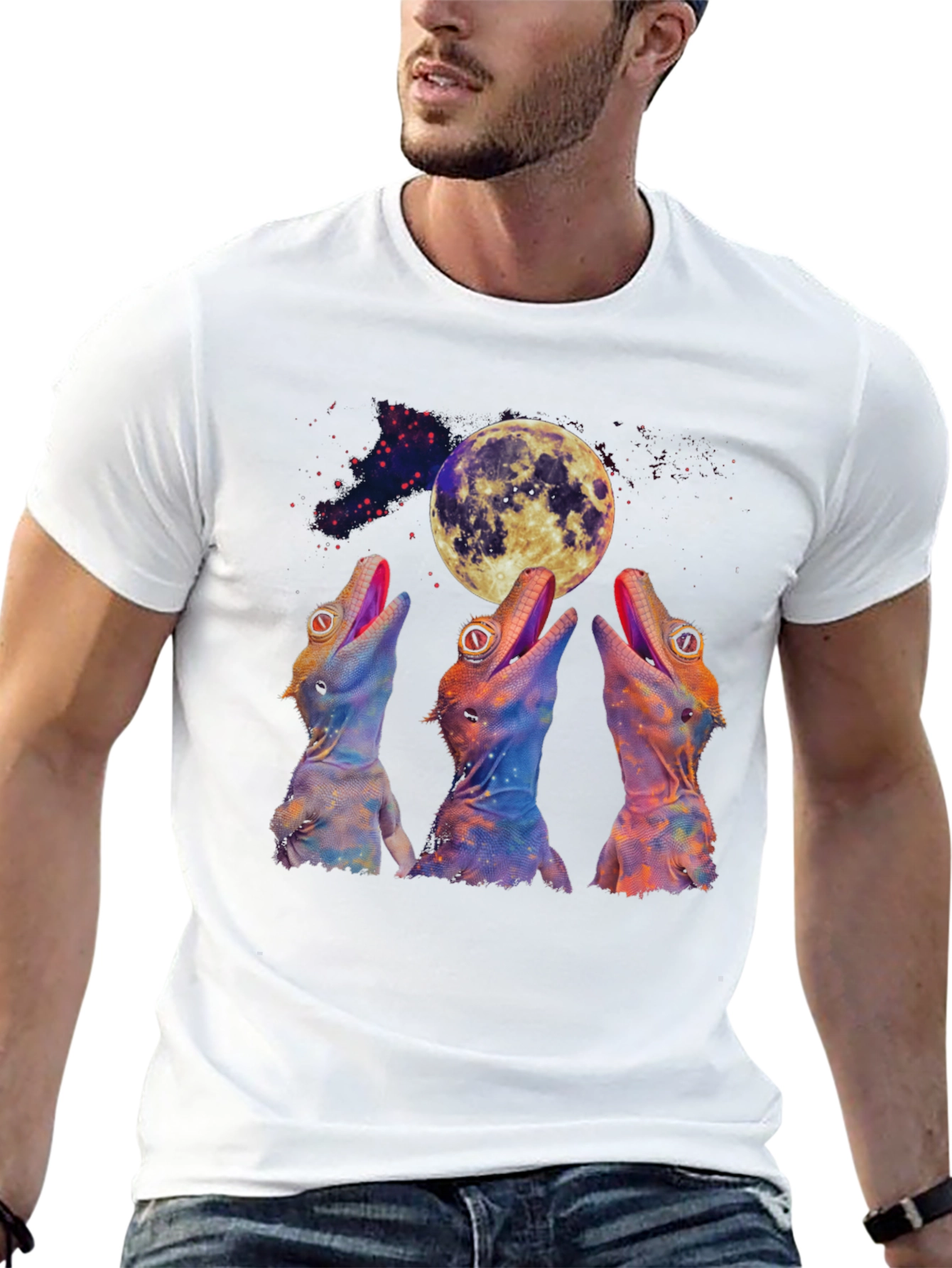 Howling Lizards Moon T-Shirt