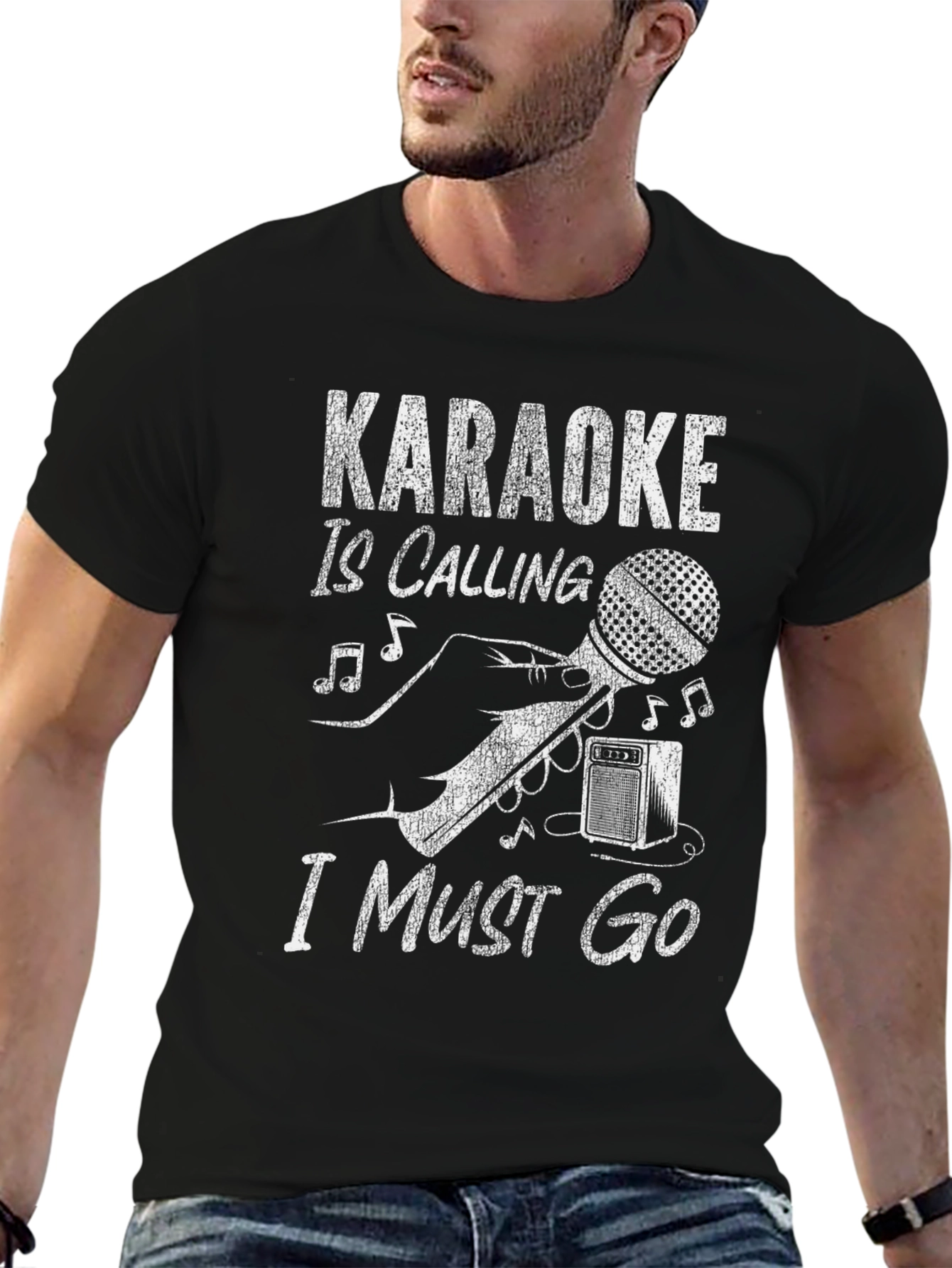 Karaoke Calling T-Shirt: Music Lovers Graphic Tee