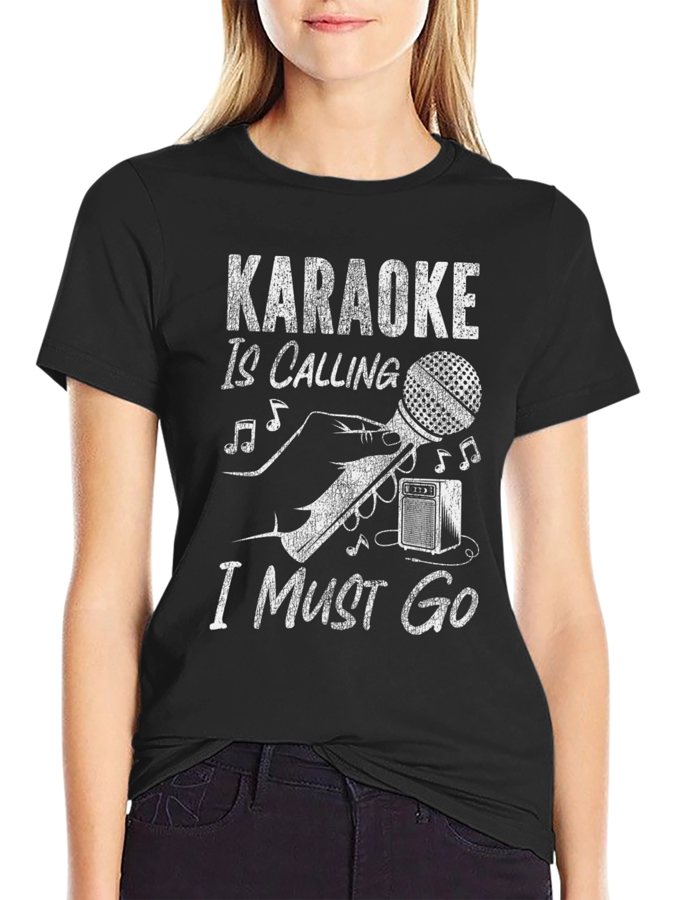 Karaoke Calling T-Shirt: Music Lovers Graphic Tee