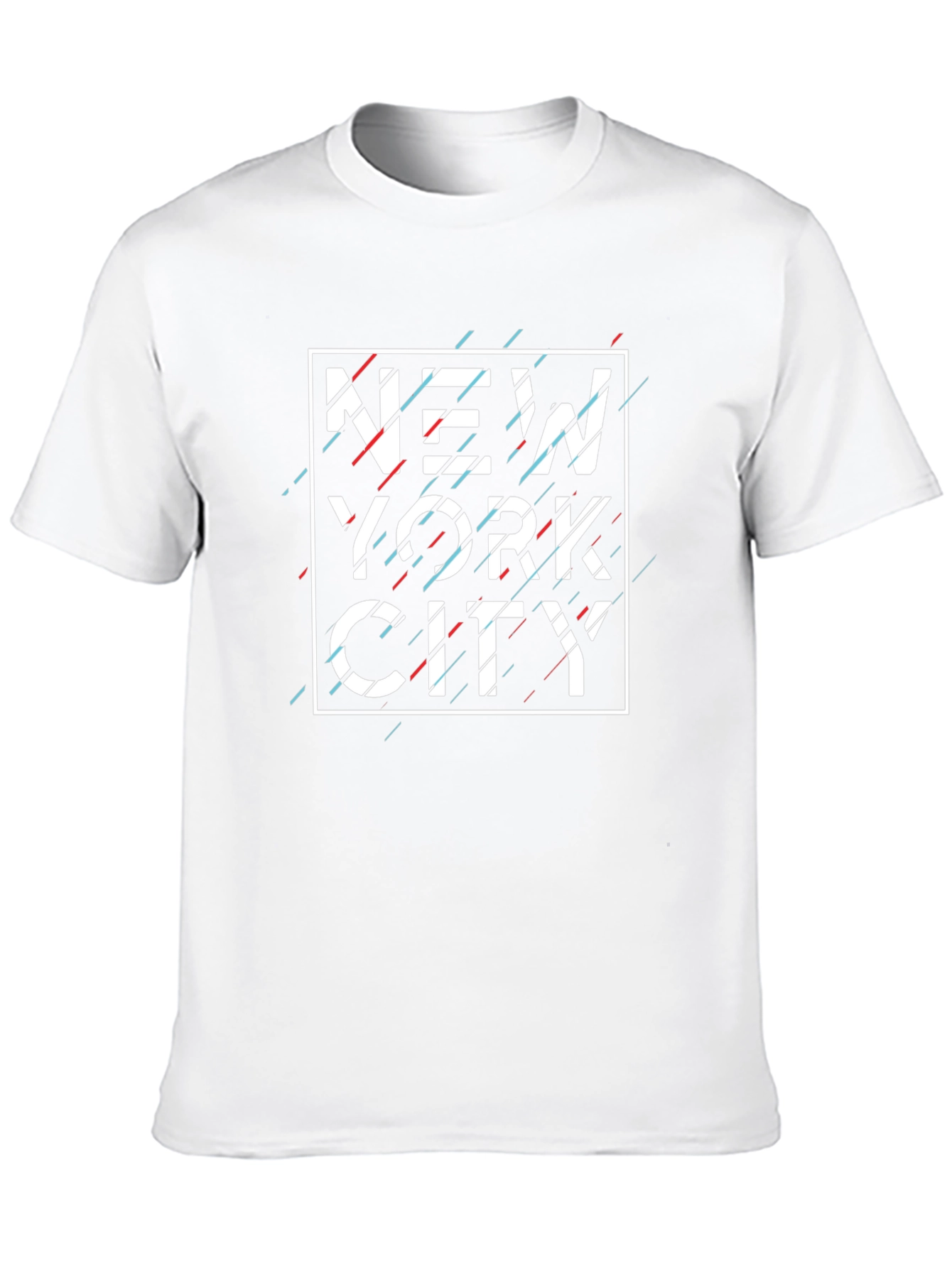New York City Glitch Graphic T-Shirt