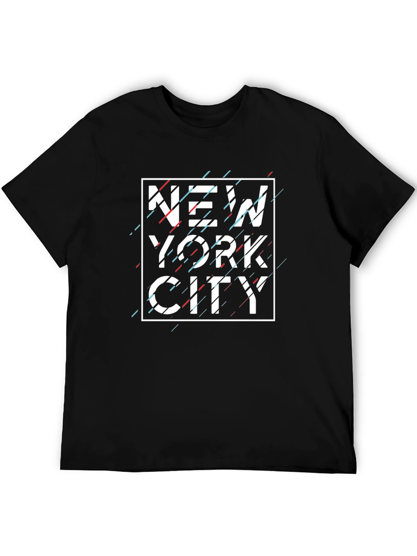 New York City Glitch Graphic T-Shirt