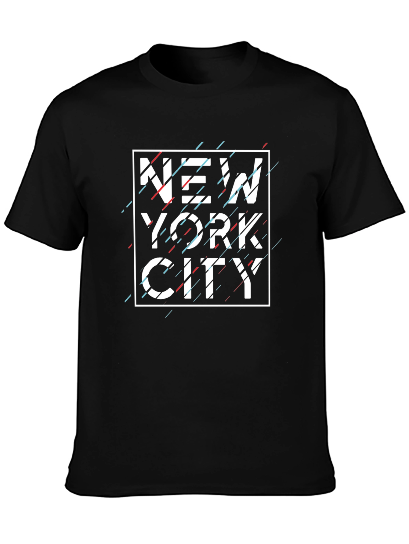 New York City Glitch Graphic T-Shirt