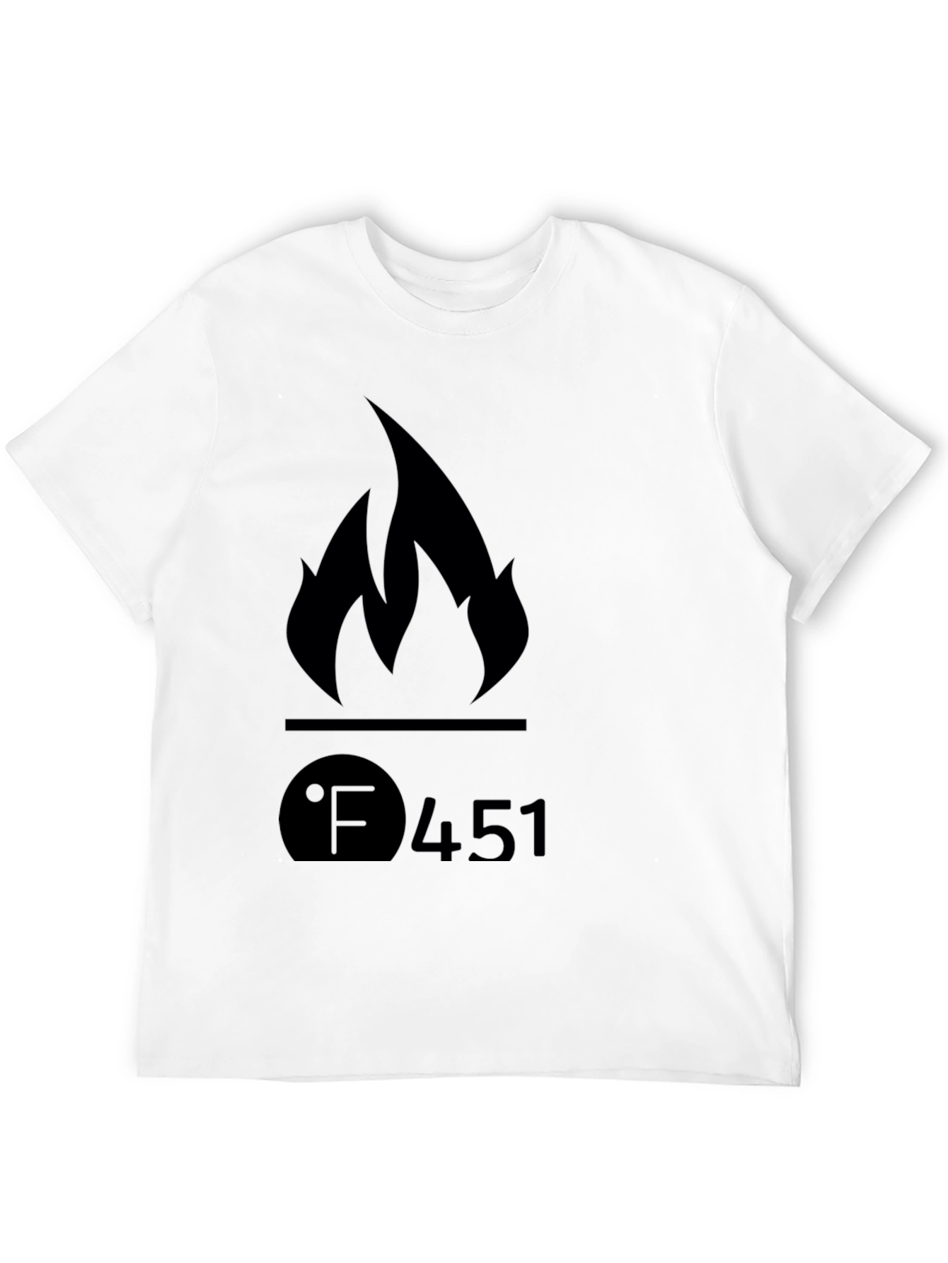 Fahrenheit 451 Flame Graphic T-Shirt