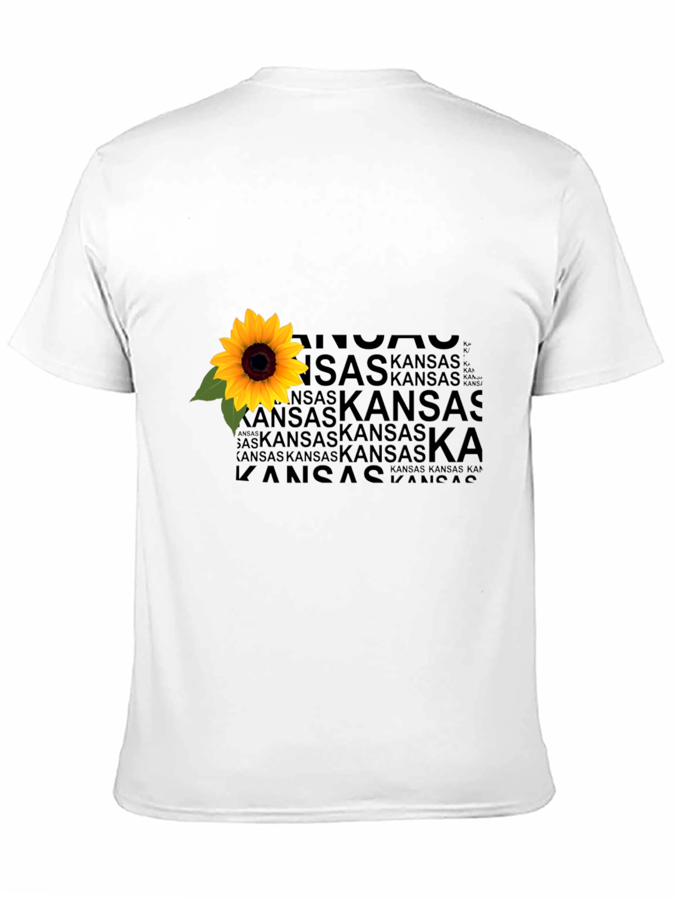 Kansas Sunflower Graphic Tee - Black Unisex Shirt
