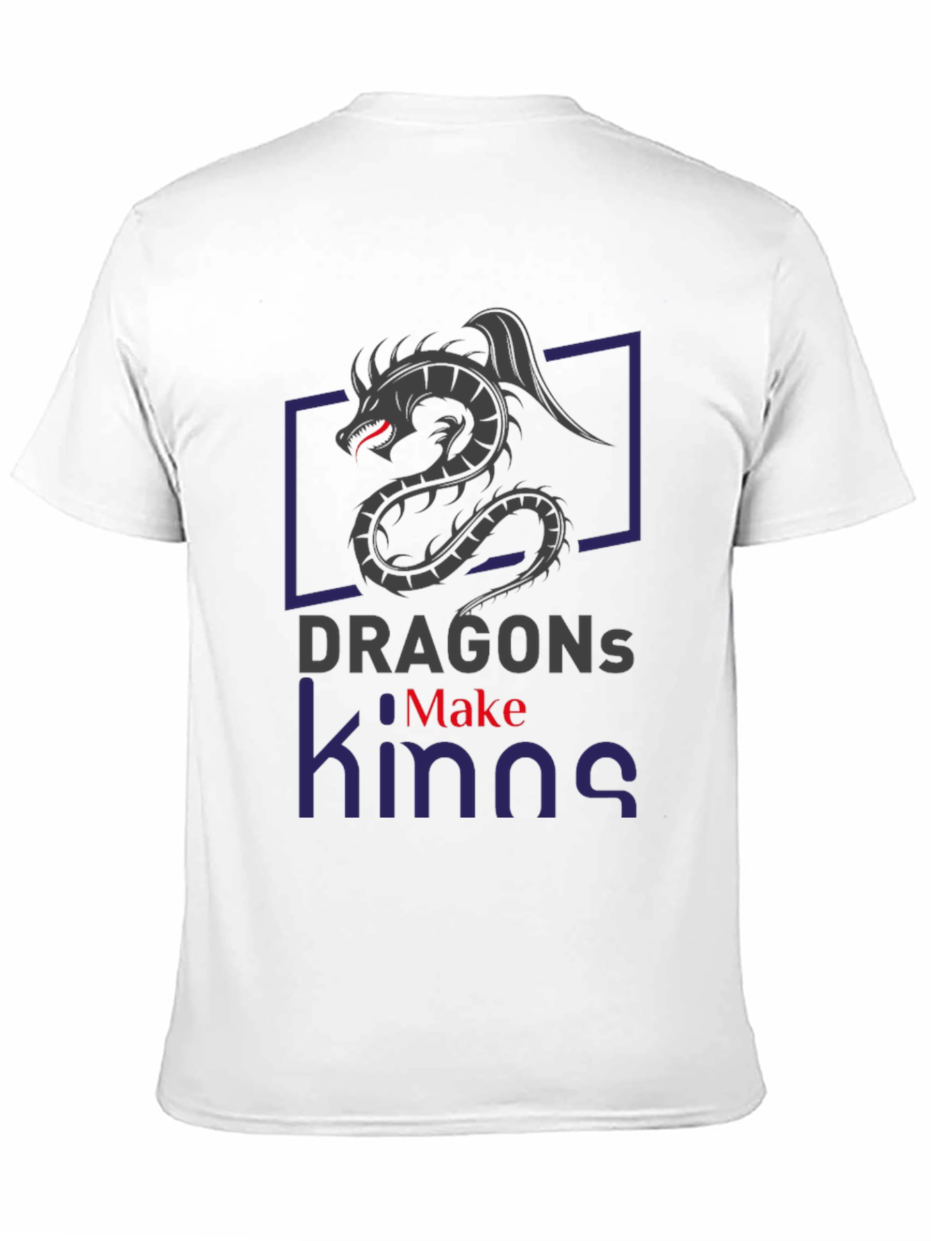 Dragon Kings Graphic Tee - Black Cotton T-Shirt