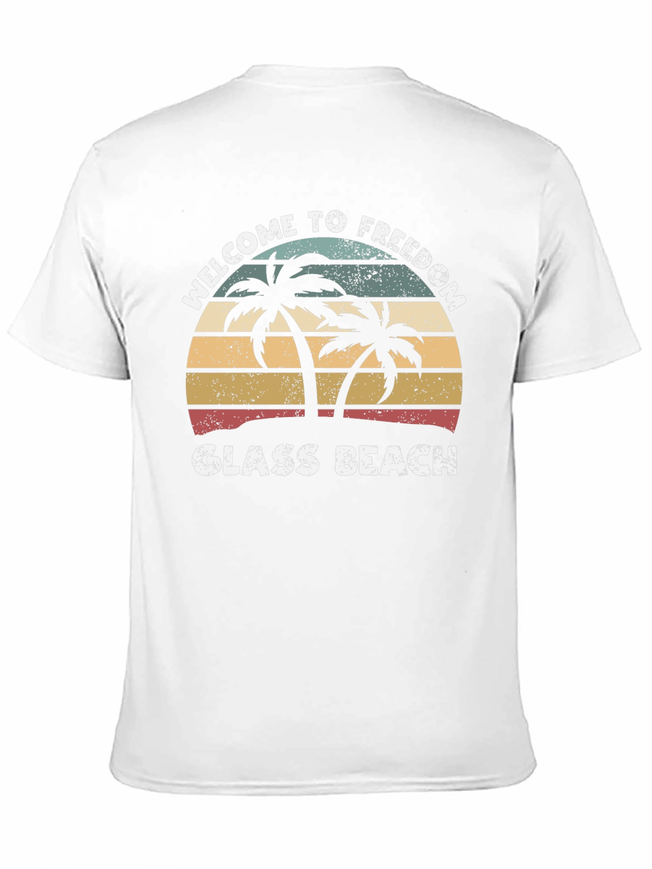Welcome to Freedom Glass Beach Retro T-Shirt