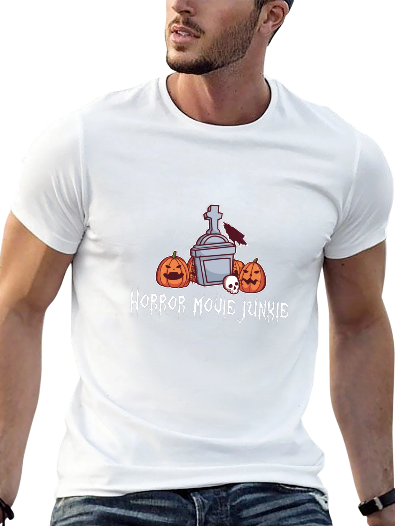 Horror Movie Junkie Halloween T-Shirt