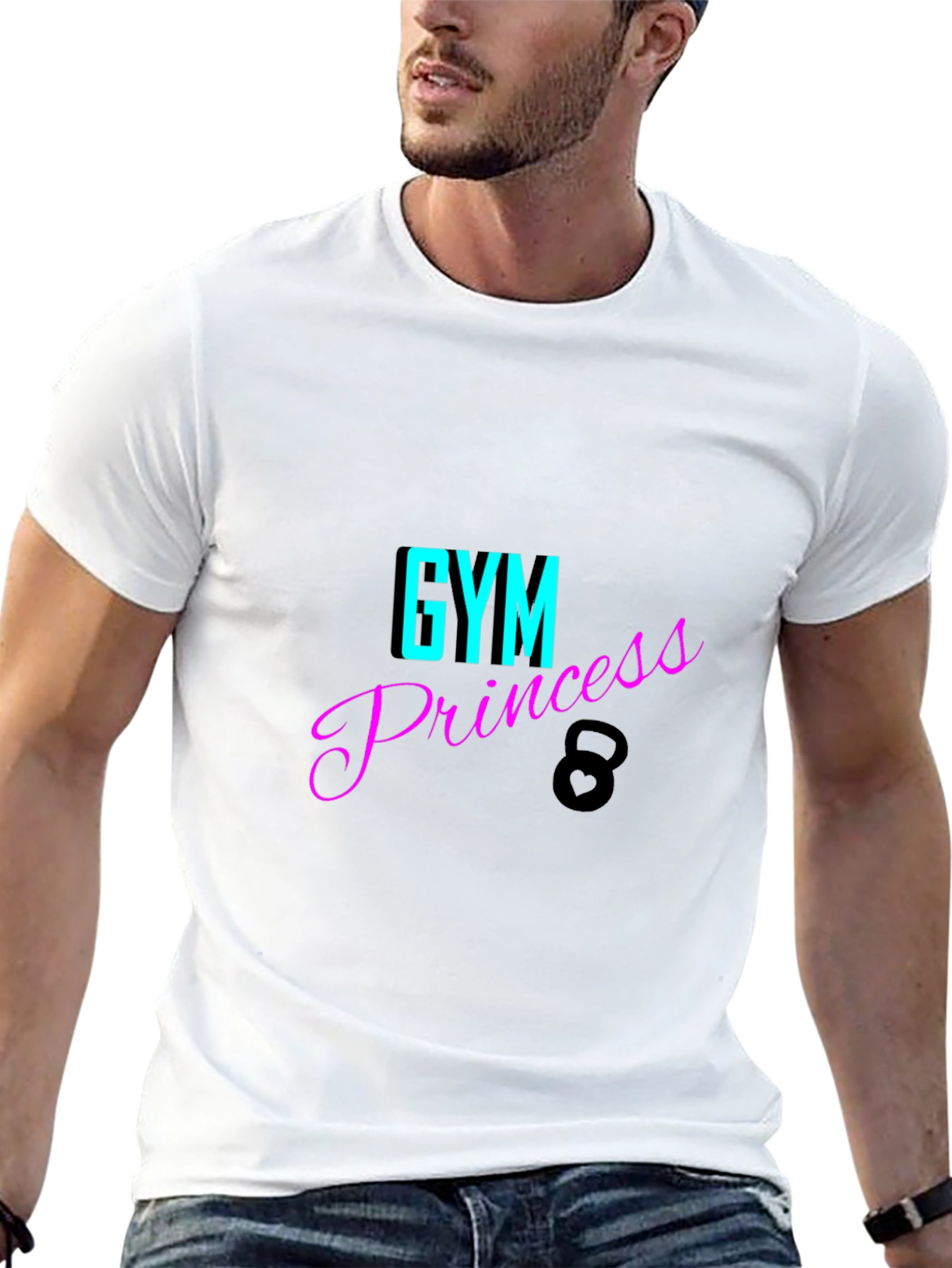 Gym Princess Black T-Shirt Fitness Apparel